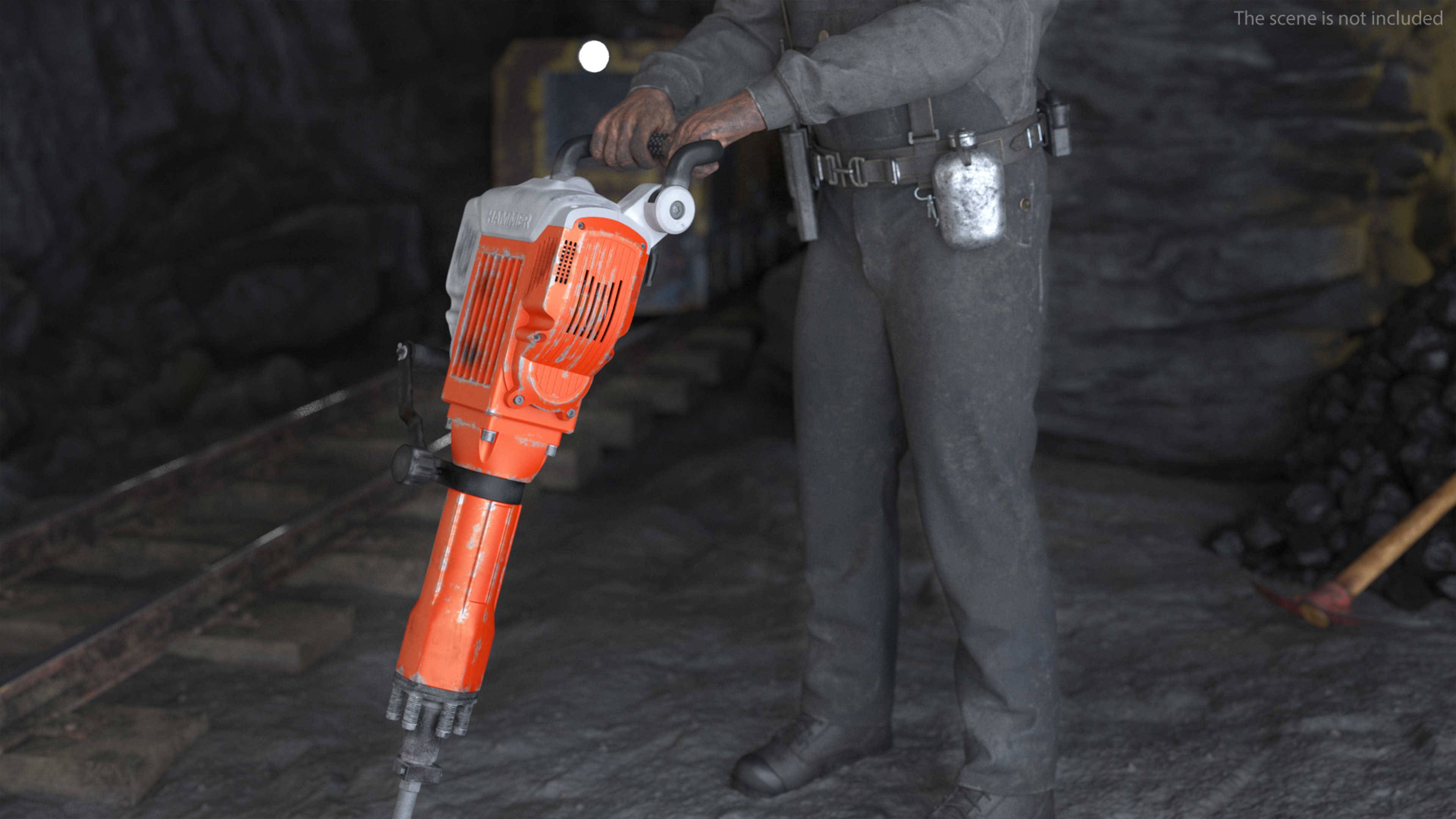 3D Miner with Jackhammer