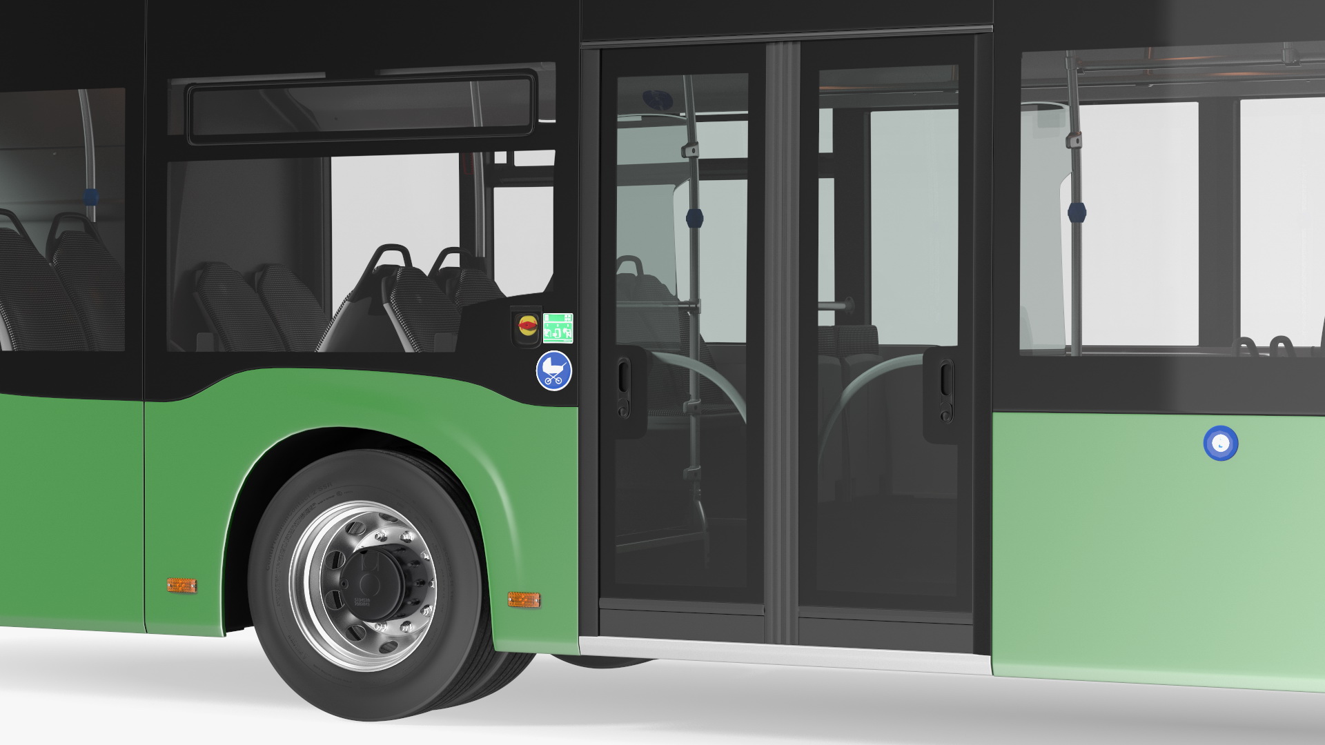 3D City Bus Two Doors model