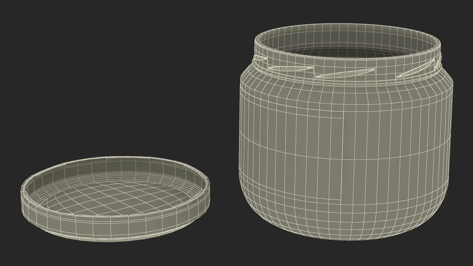 3D model Glass Jar Candle ReStory Open with Cover