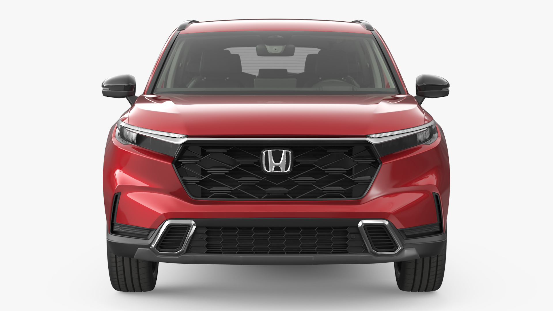 3D 2025 Honda CR-V Red Rigged