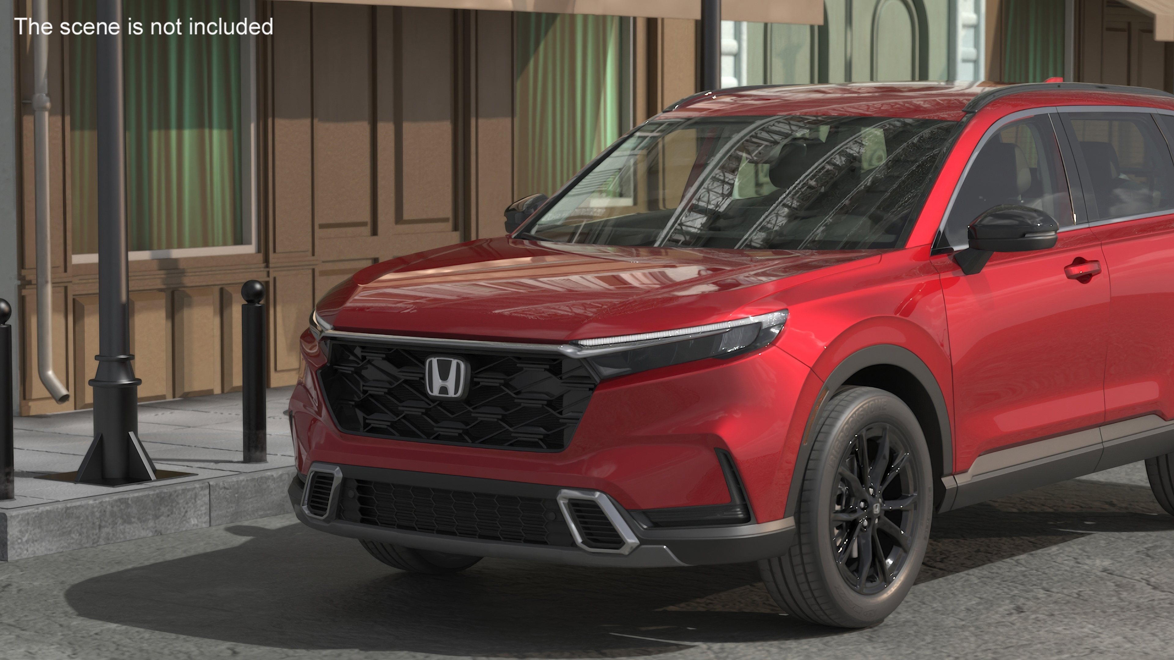 3D 2025 Honda CR-V Red Rigged