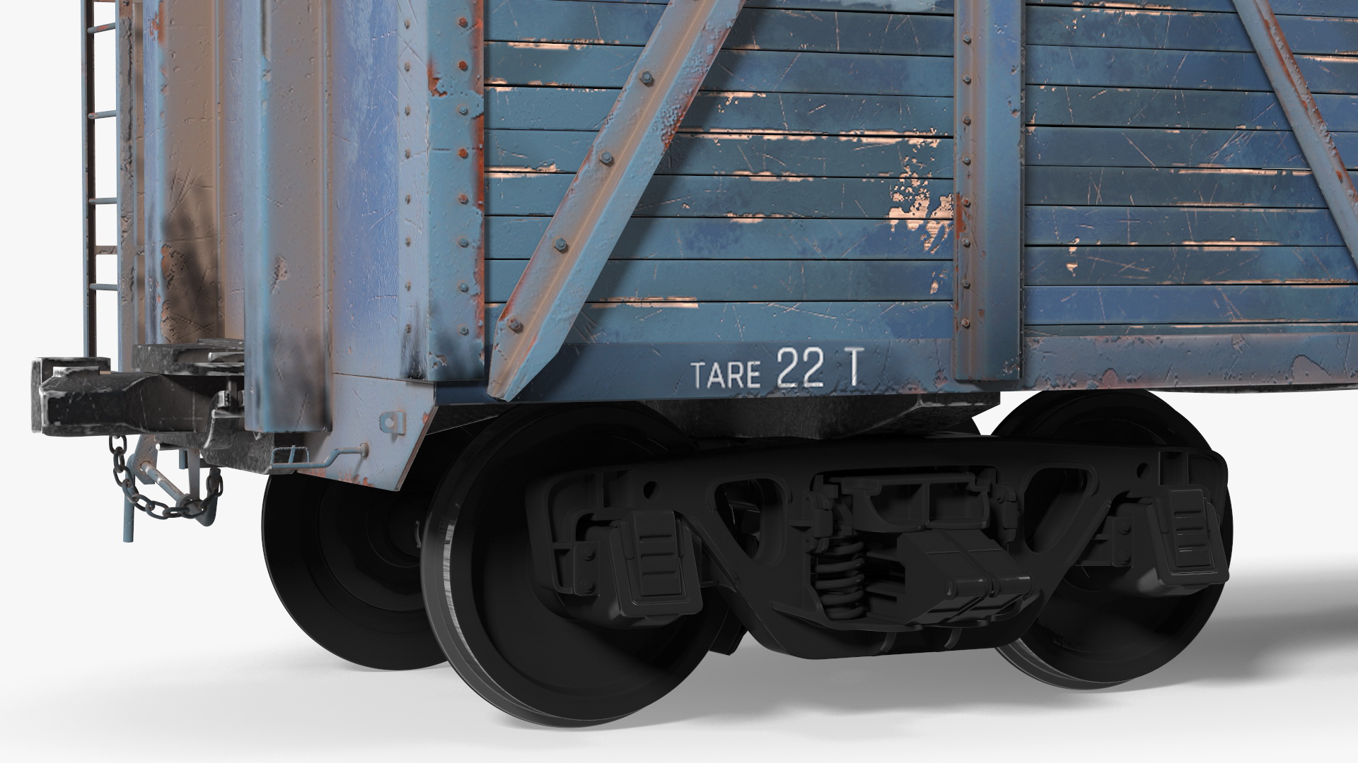 3D Cargo Wagon Blue