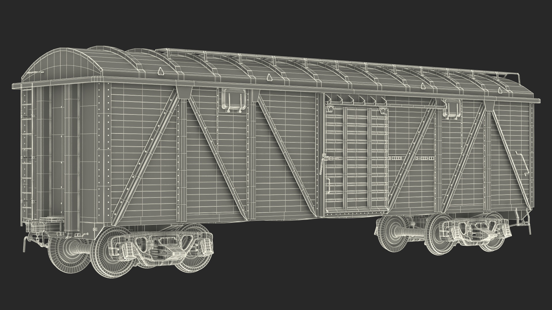 3D Cargo Wagon Blue