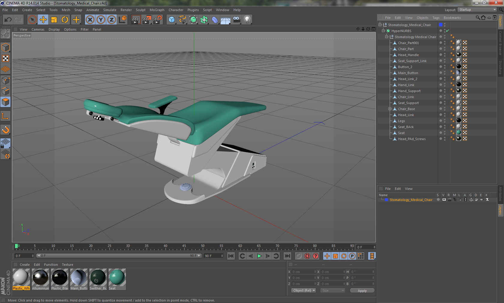 3D model Stomatology Medical Chair