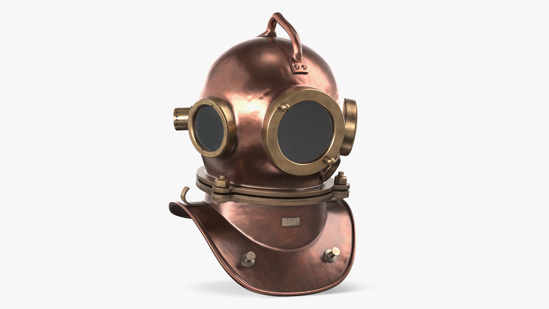 3D model Copper Diving Helmet