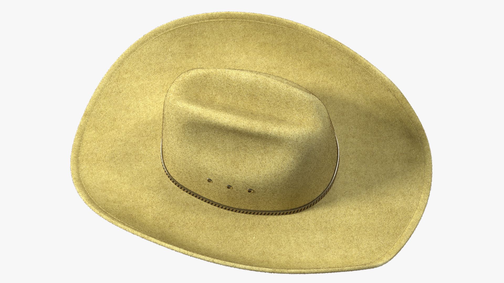 Cowboy Hat Fur 3D model