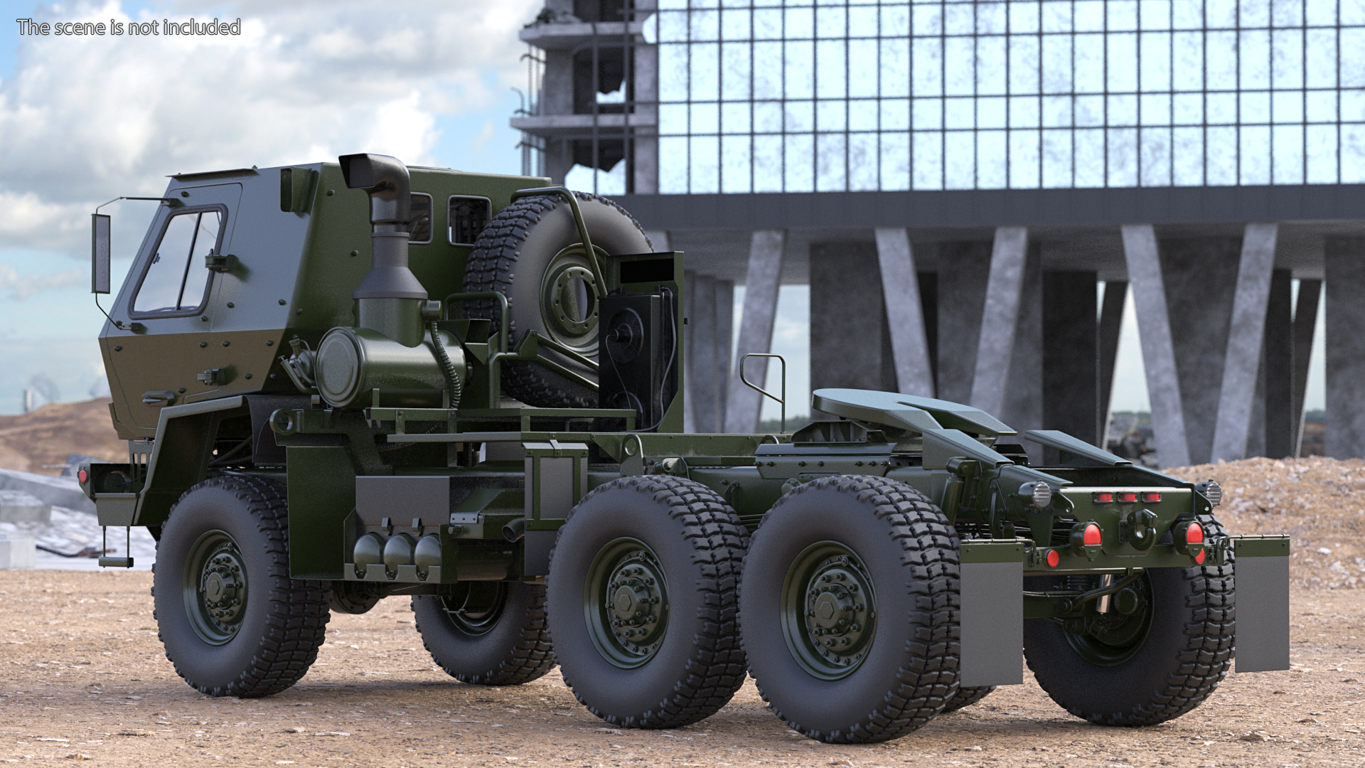 3D Military Tractor