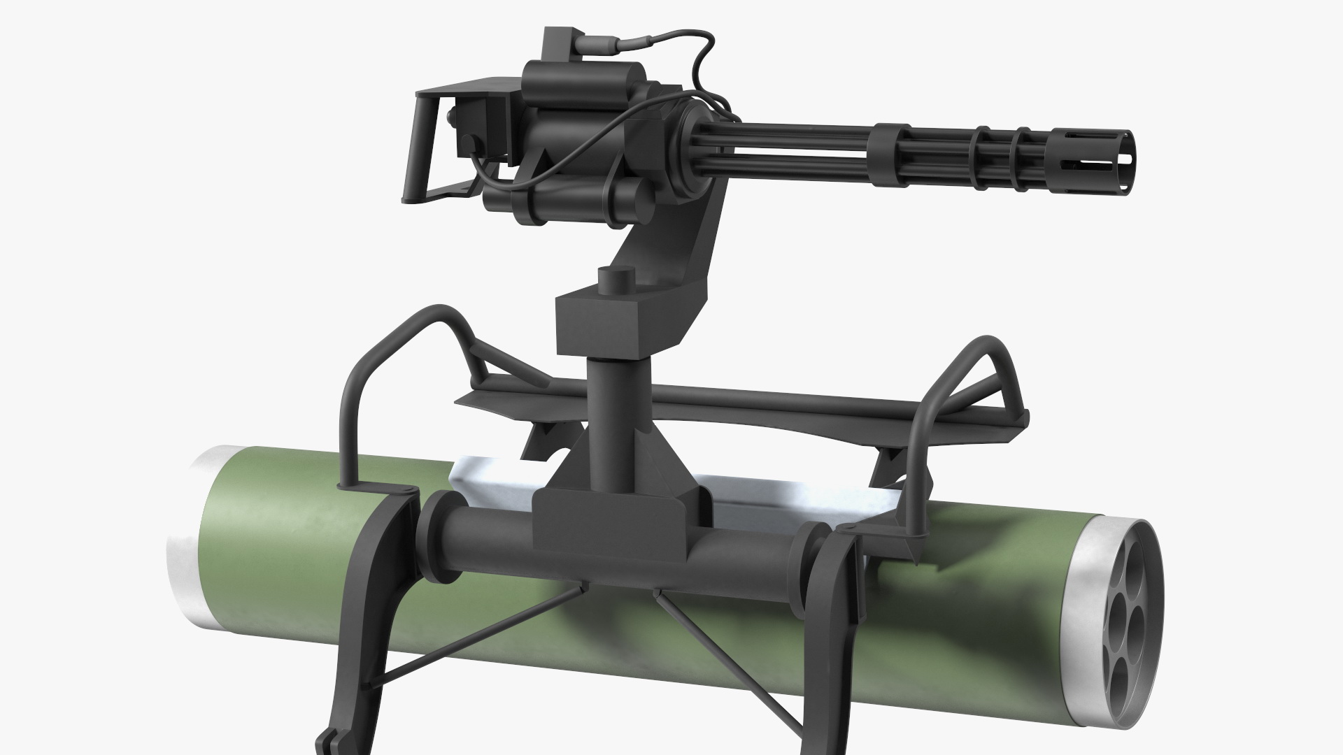 3D model Helicopter Armament Subsystem with Rocket Launcher