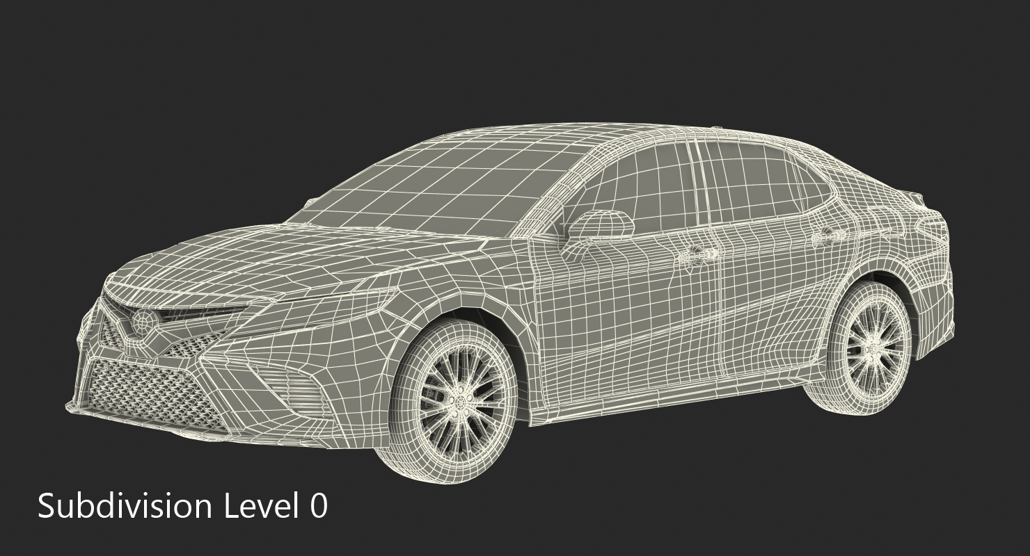 3D Toyota Camry Simple Interior model