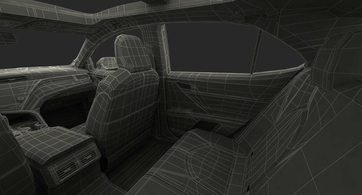 3D Toyota Camry Simple Interior model