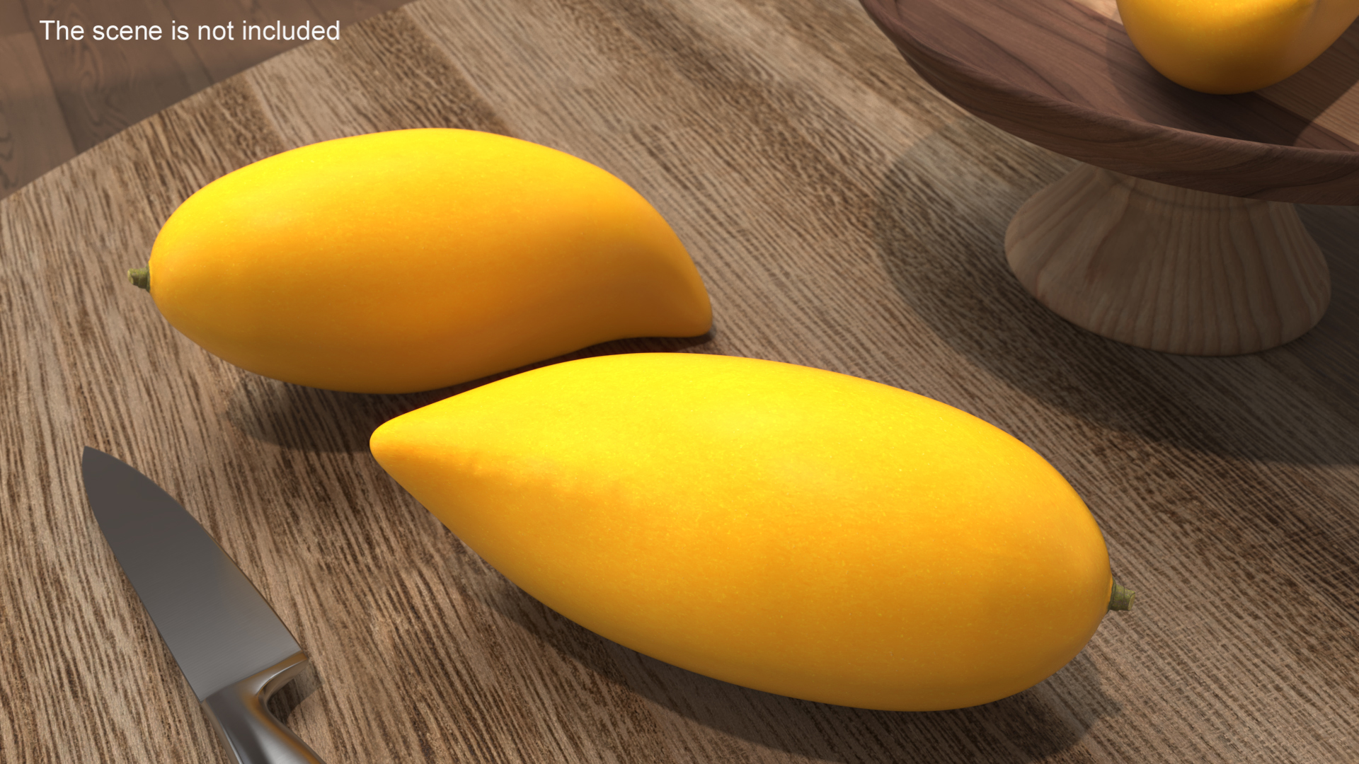 Yellow Long Mango 3D