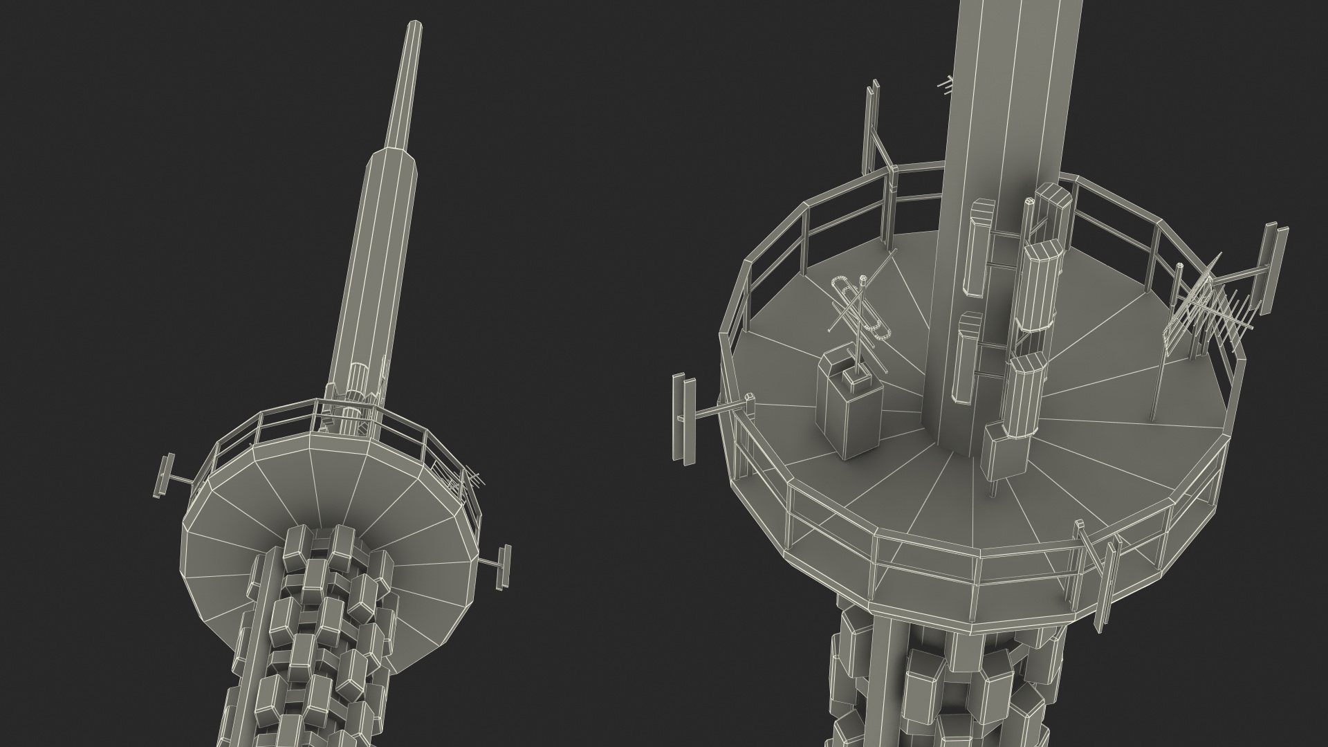 Television Tower Spire 3D