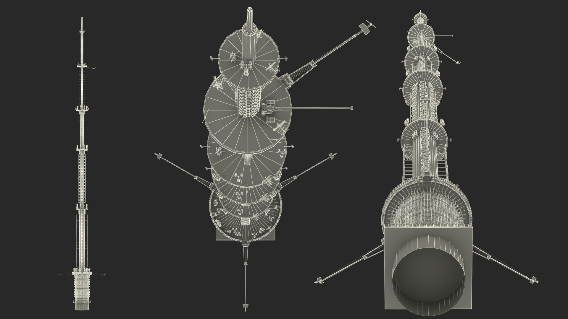 Television Tower Spire 3D