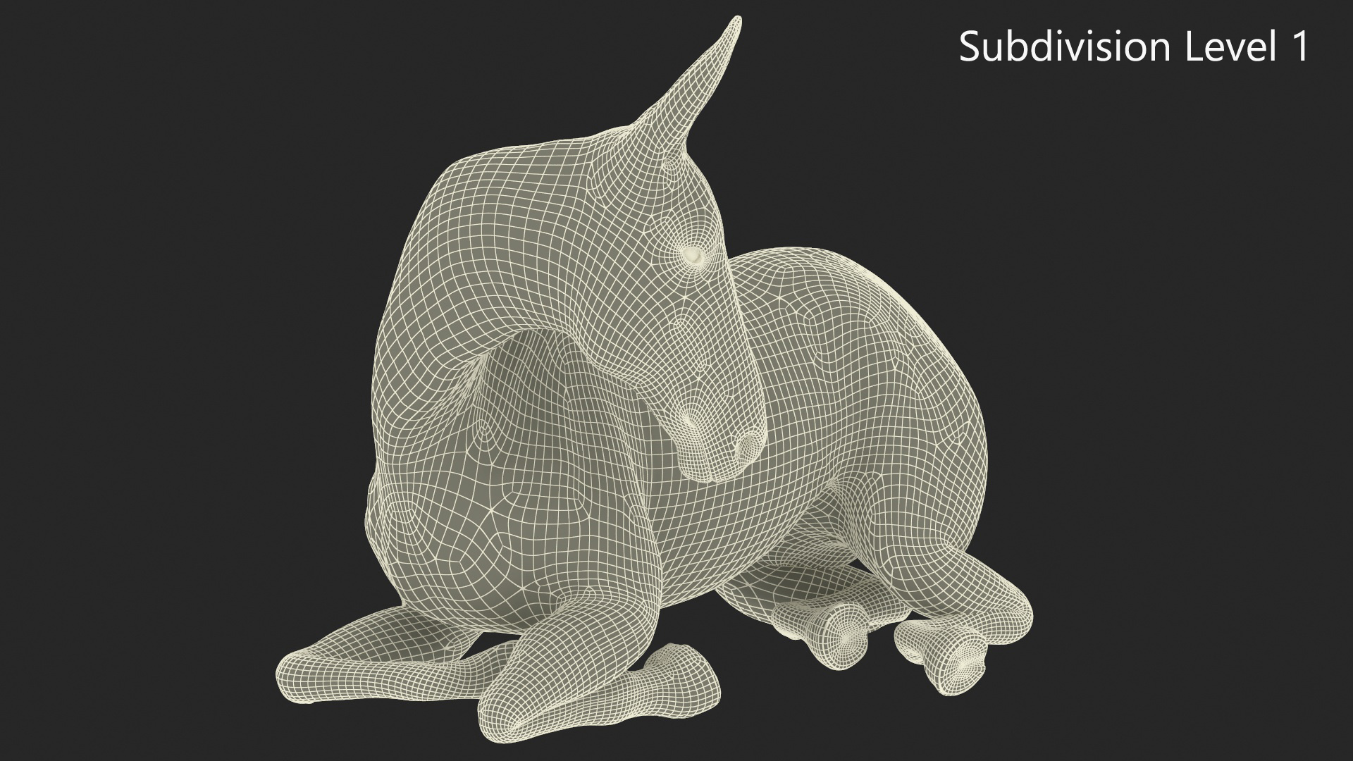 3D model Lying Mule