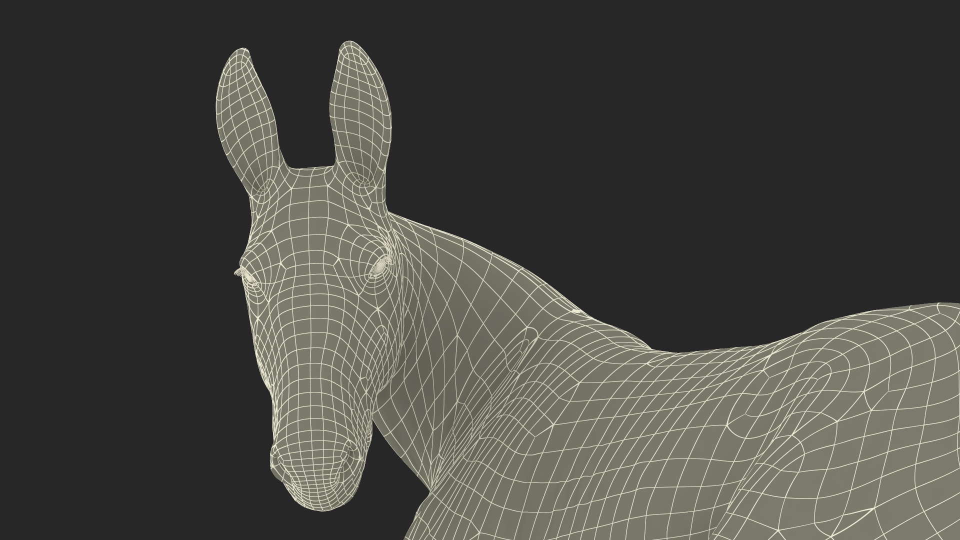 3D model Lying Mule