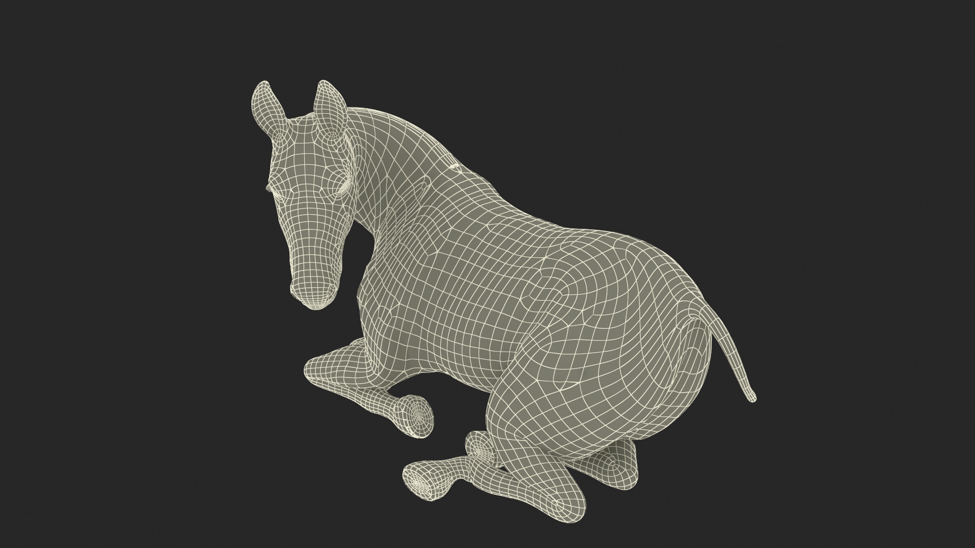 3D model Lying Mule