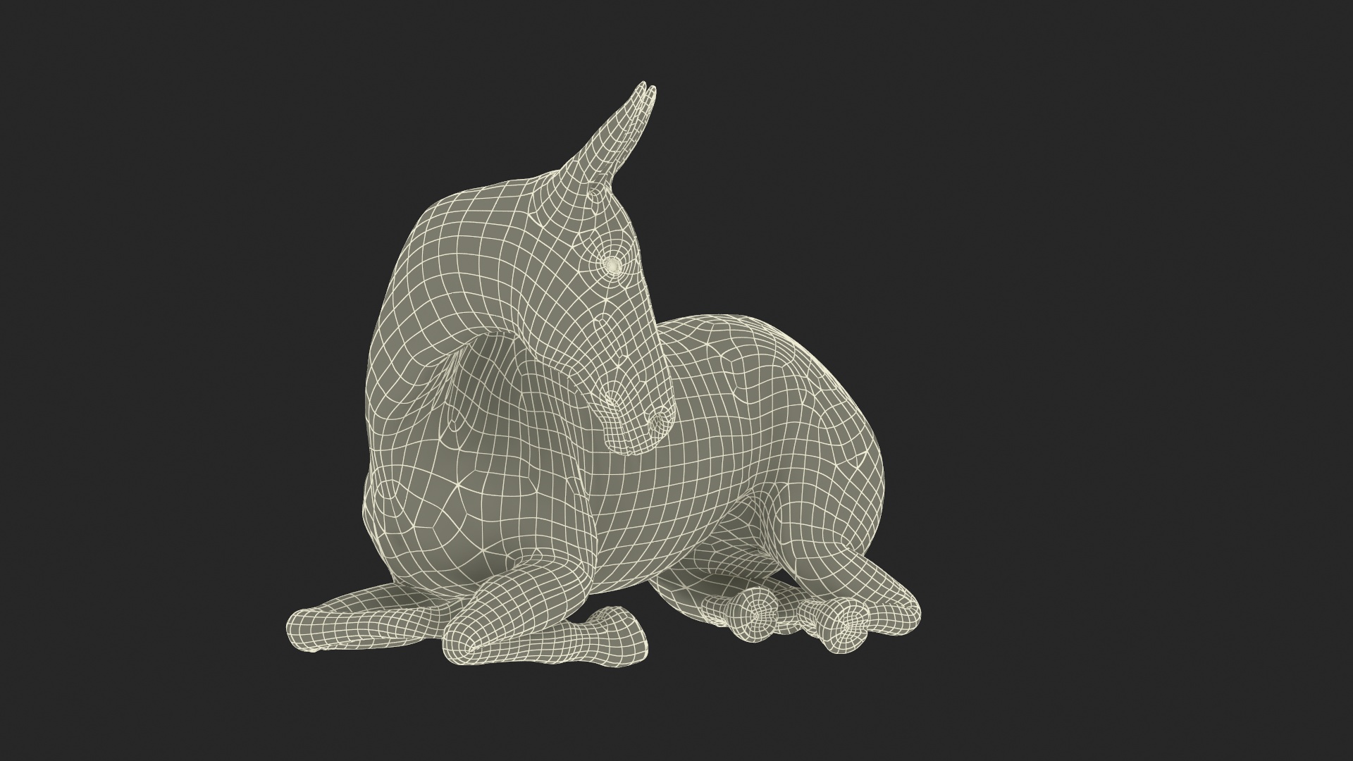 3D model Lying Mule