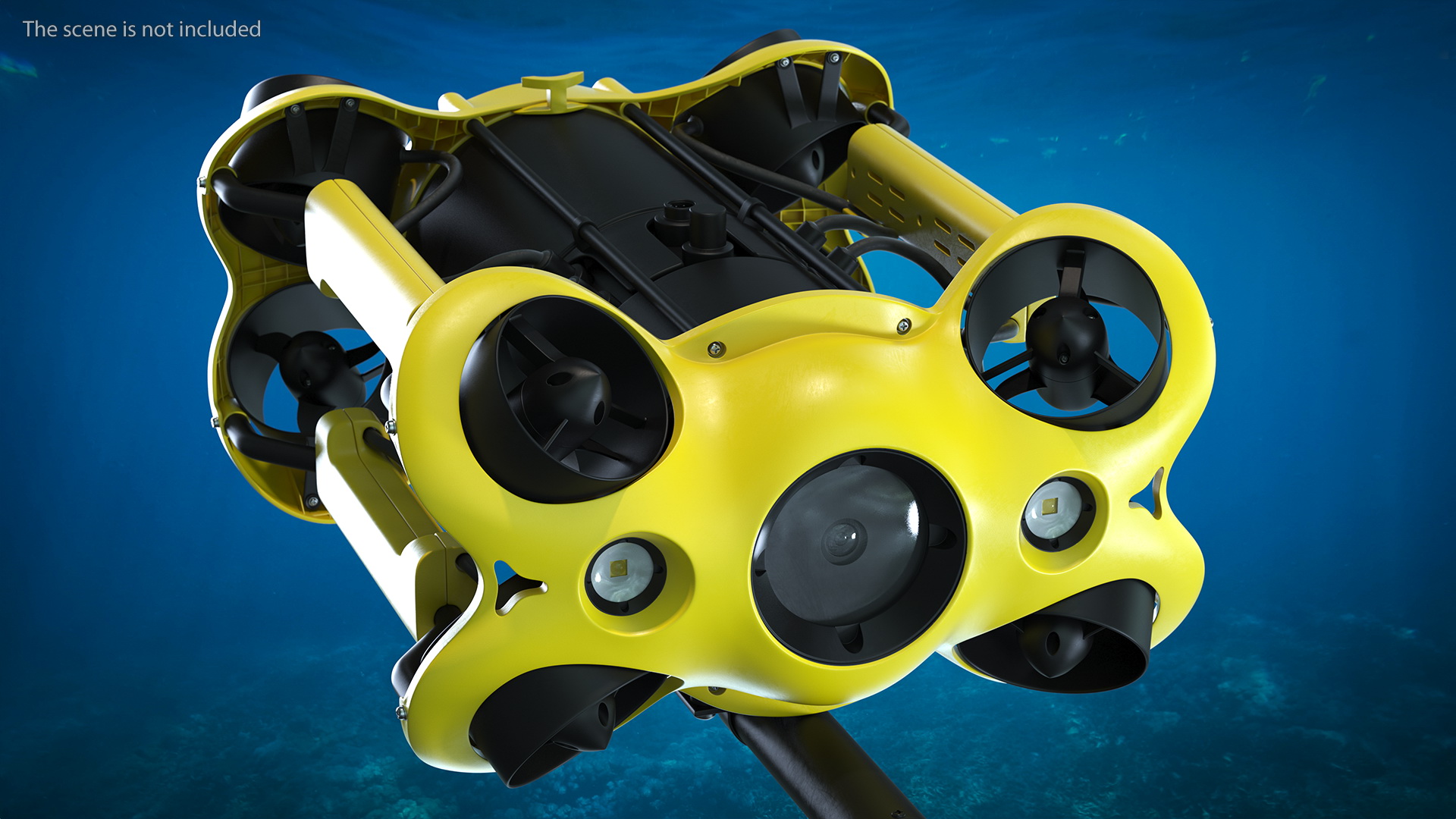 Chasing M2 Underwater Drone with Grabber Arm 3D model