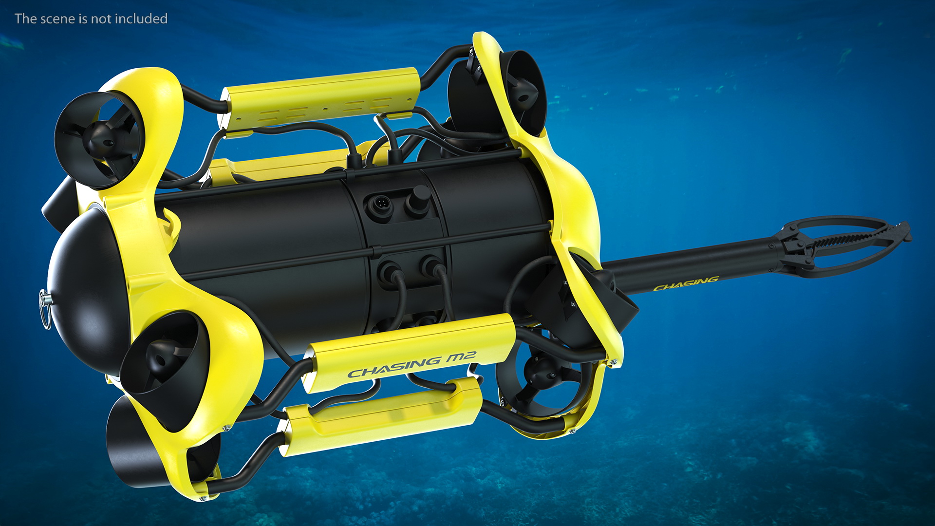 Chasing M2 Underwater Drone with Grabber Arm 3D model