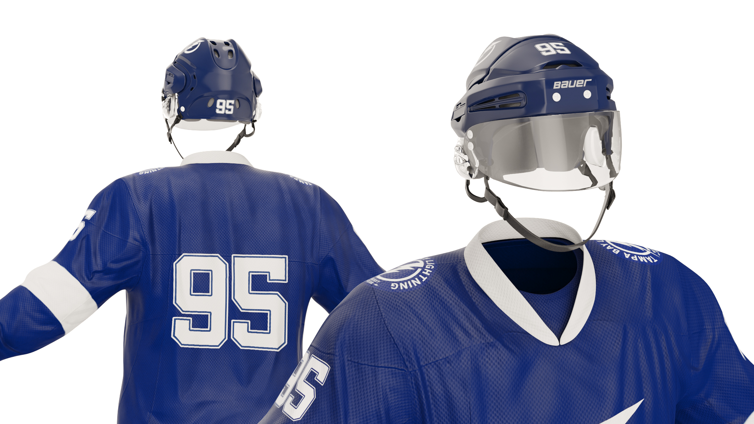 Hockey Uniform Tampa Bay Lightning 3D model