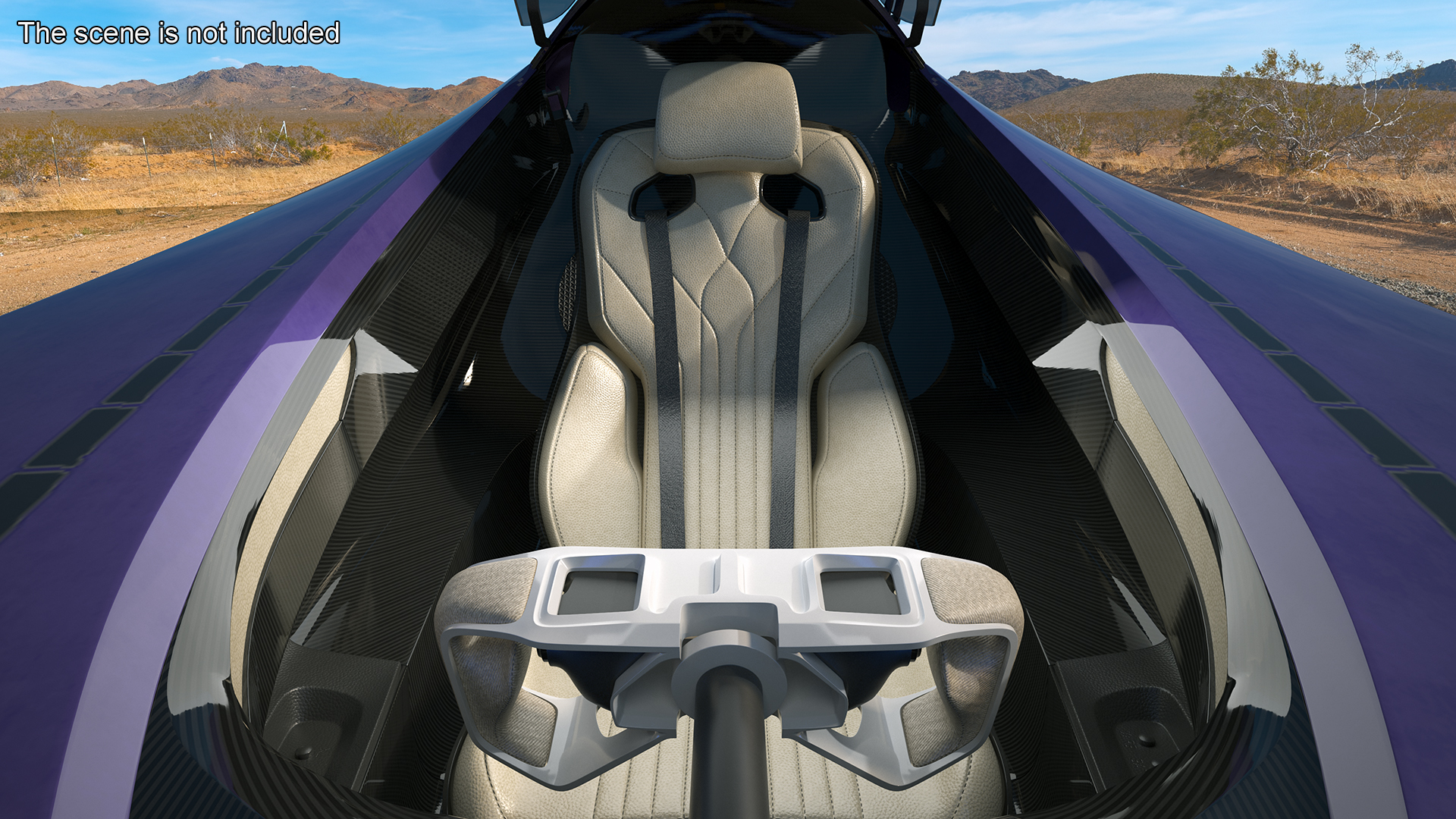 Futuristic Racing Supercar Concept 3D model