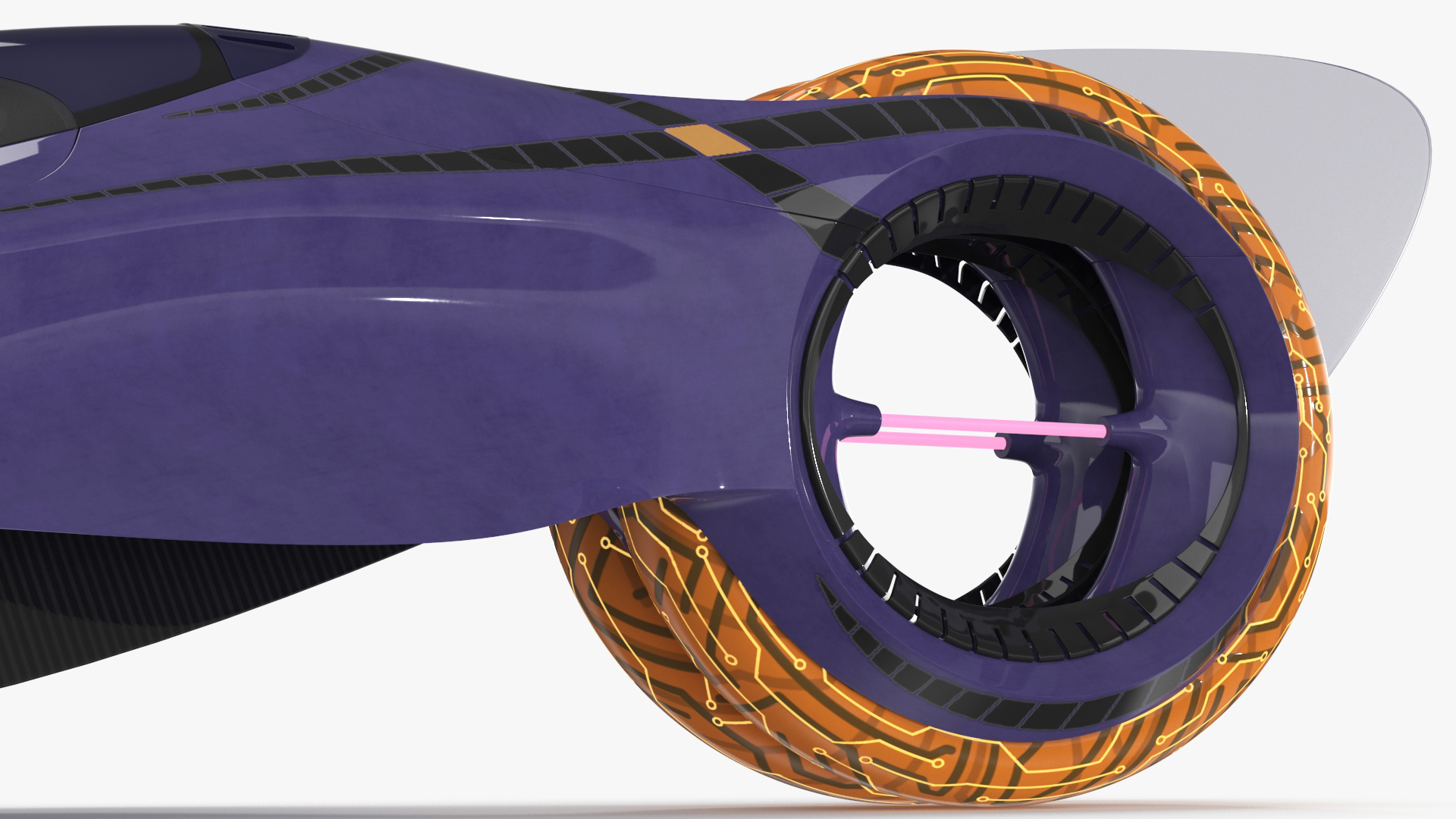 Futuristic Racing Supercar Concept 3D model