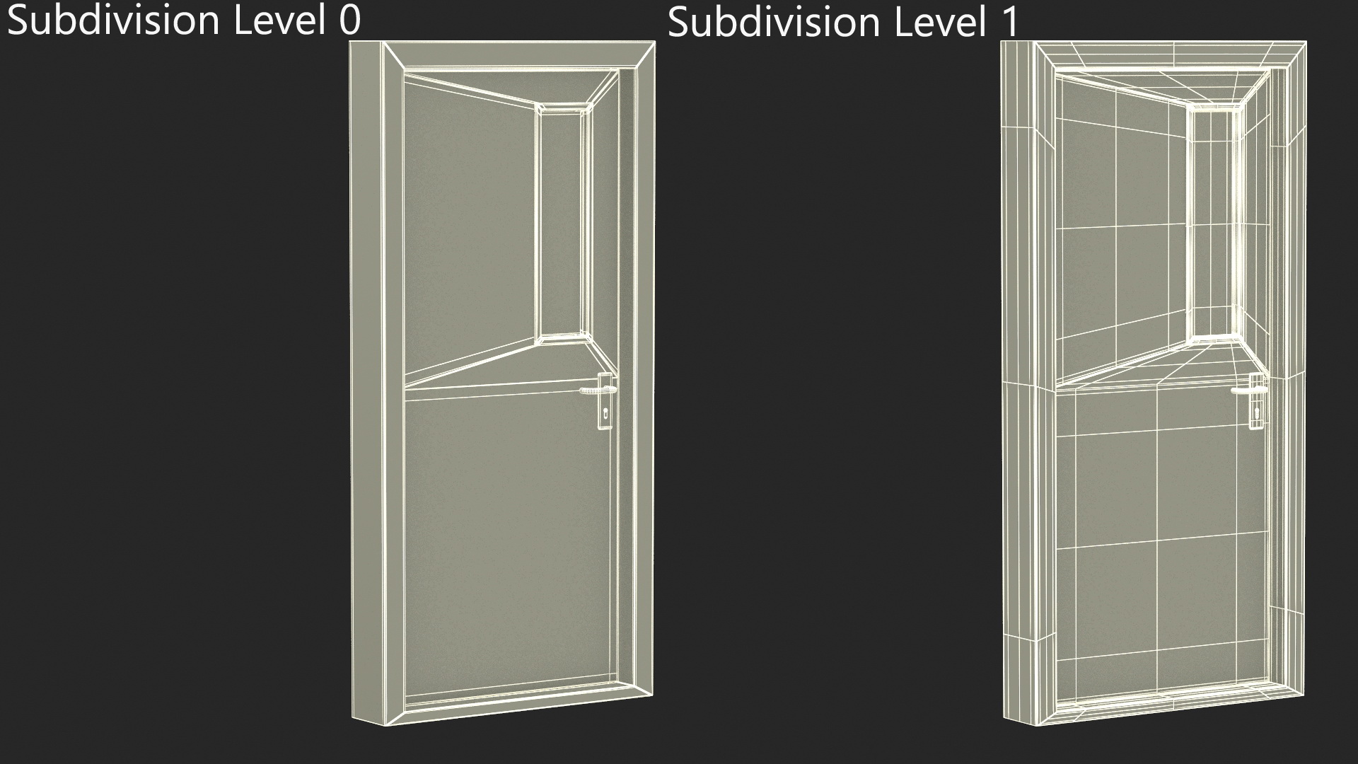 3D model Steel Personnel Door