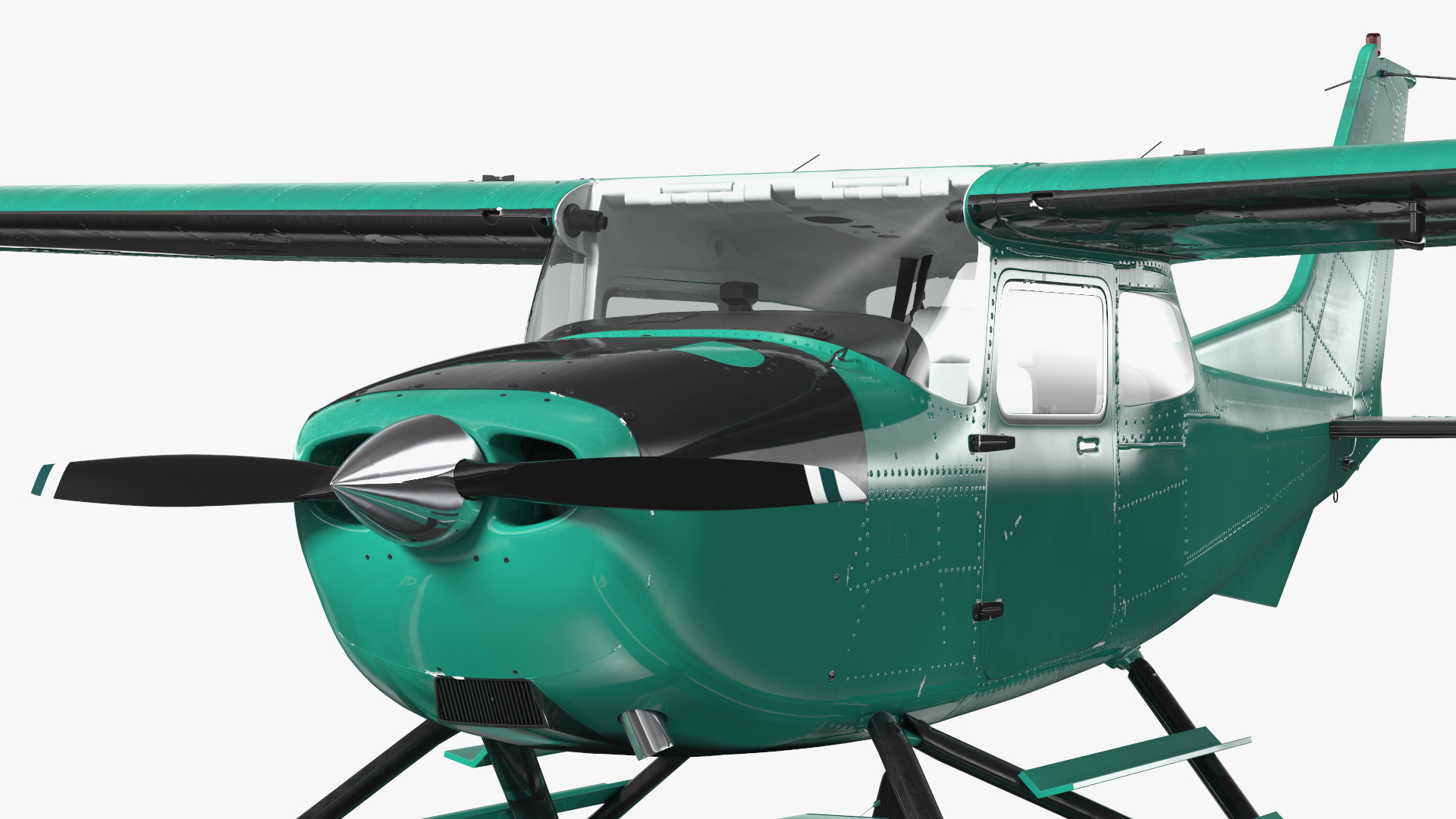 3D Four Seat Seaplane model