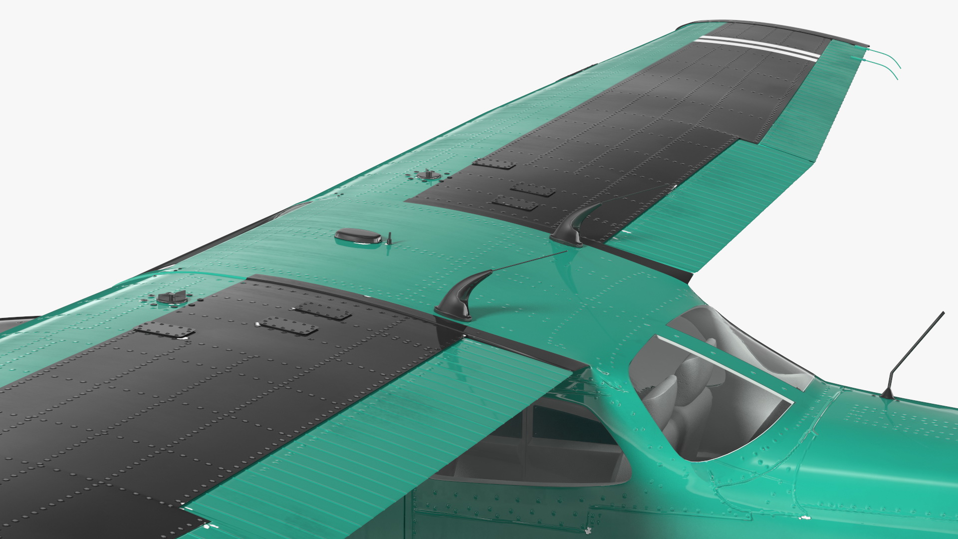 3D Four Seat Seaplane model