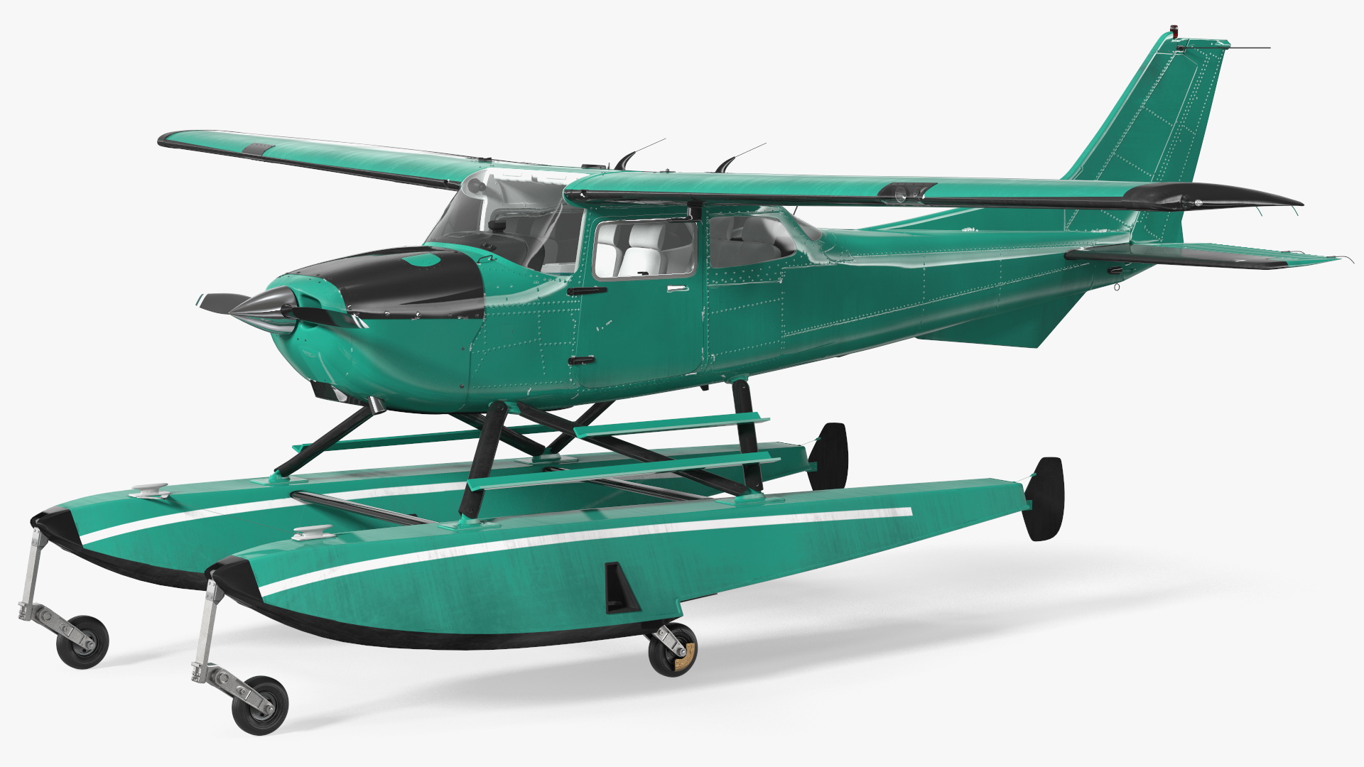 3D Four Seat Seaplane model