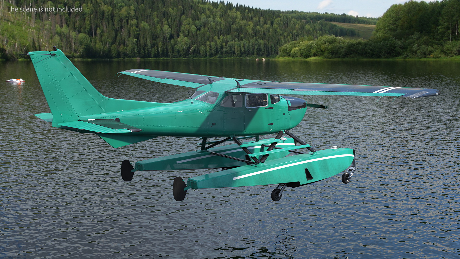 3D Four Seat Seaplane model