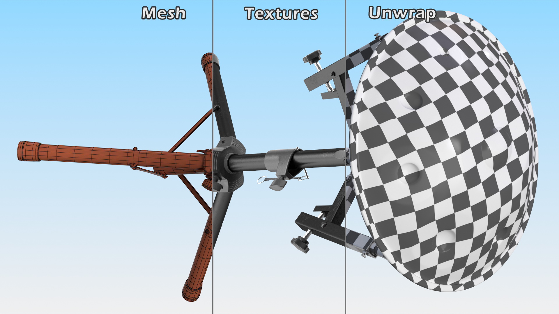 3D model Hang Instrument and Stand