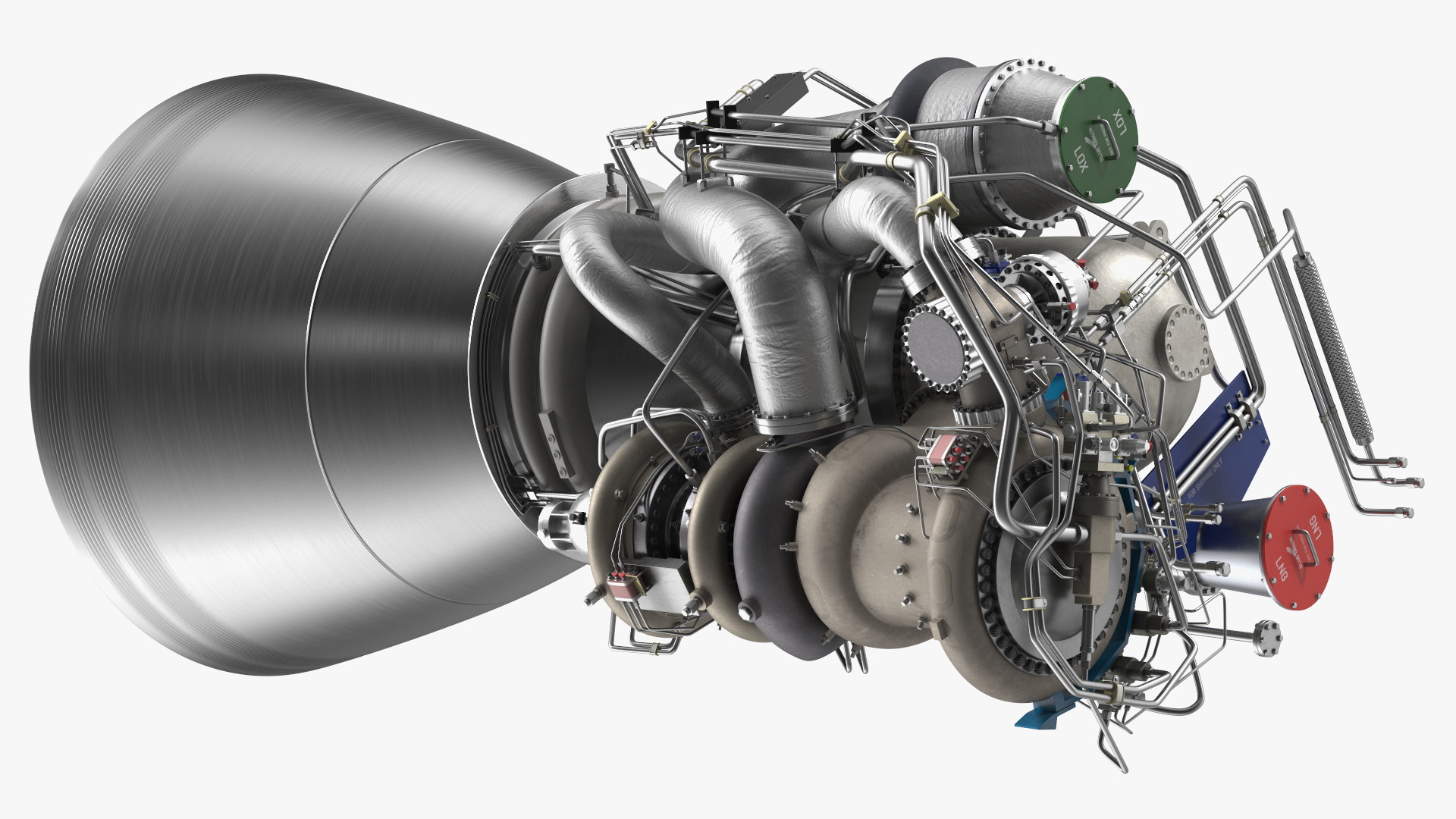 3D BE-4 Rocket Engine model