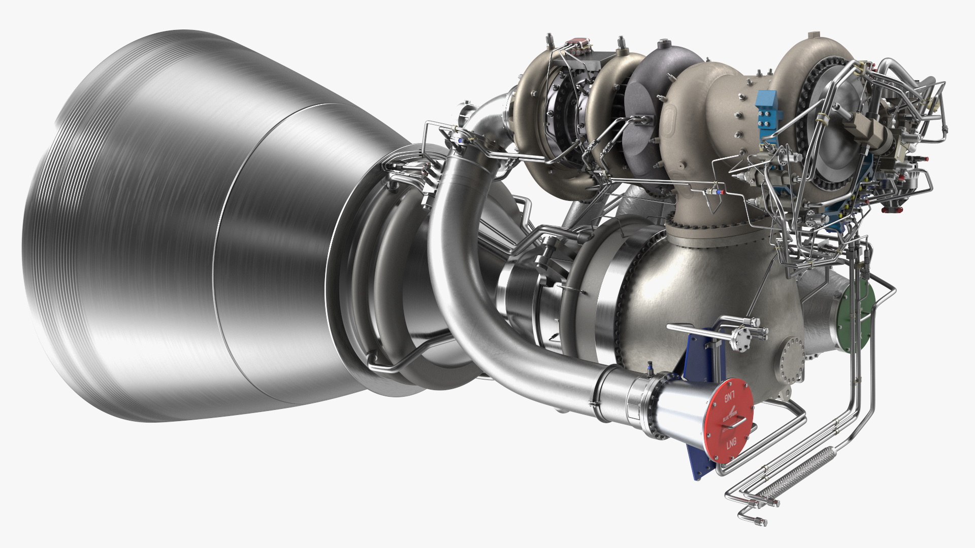 3D BE-4 Rocket Engine model