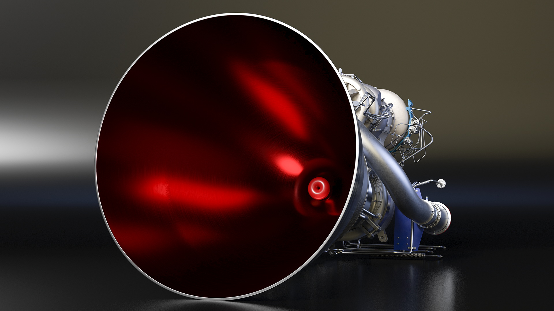 3D BE-4 Rocket Engine model