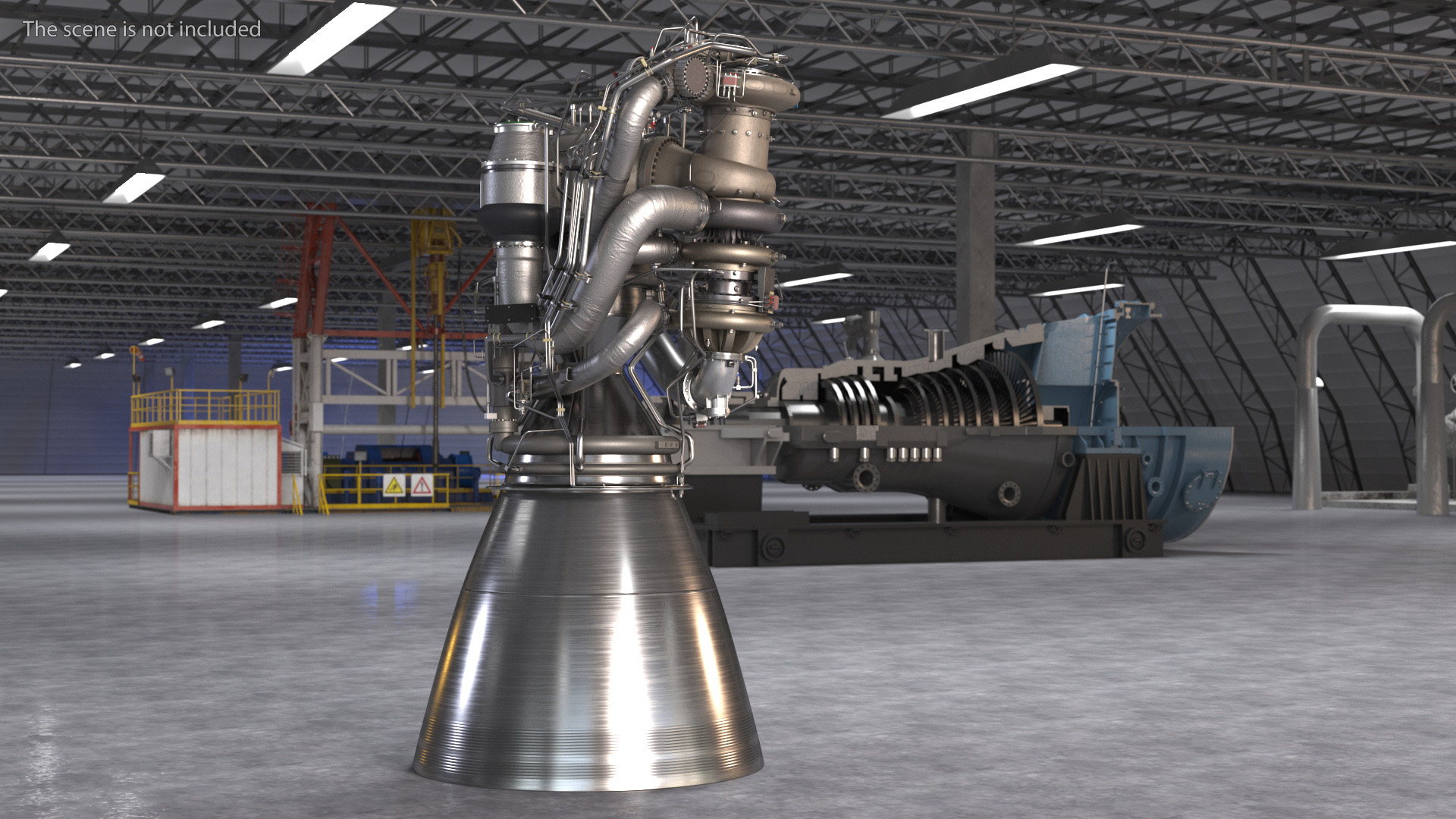 3D BE-4 Rocket Engine model