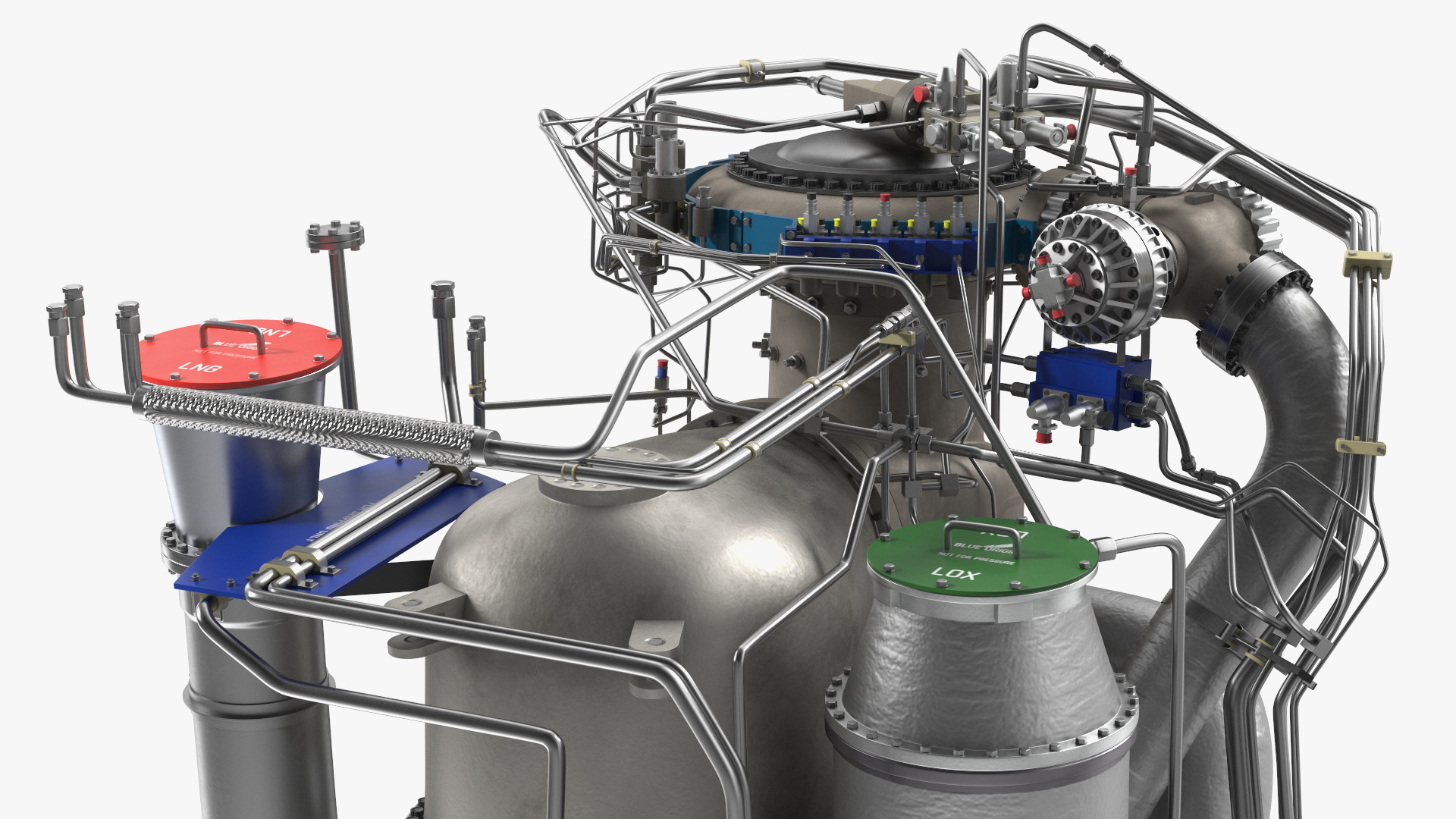 3D BE-4 Rocket Engine model