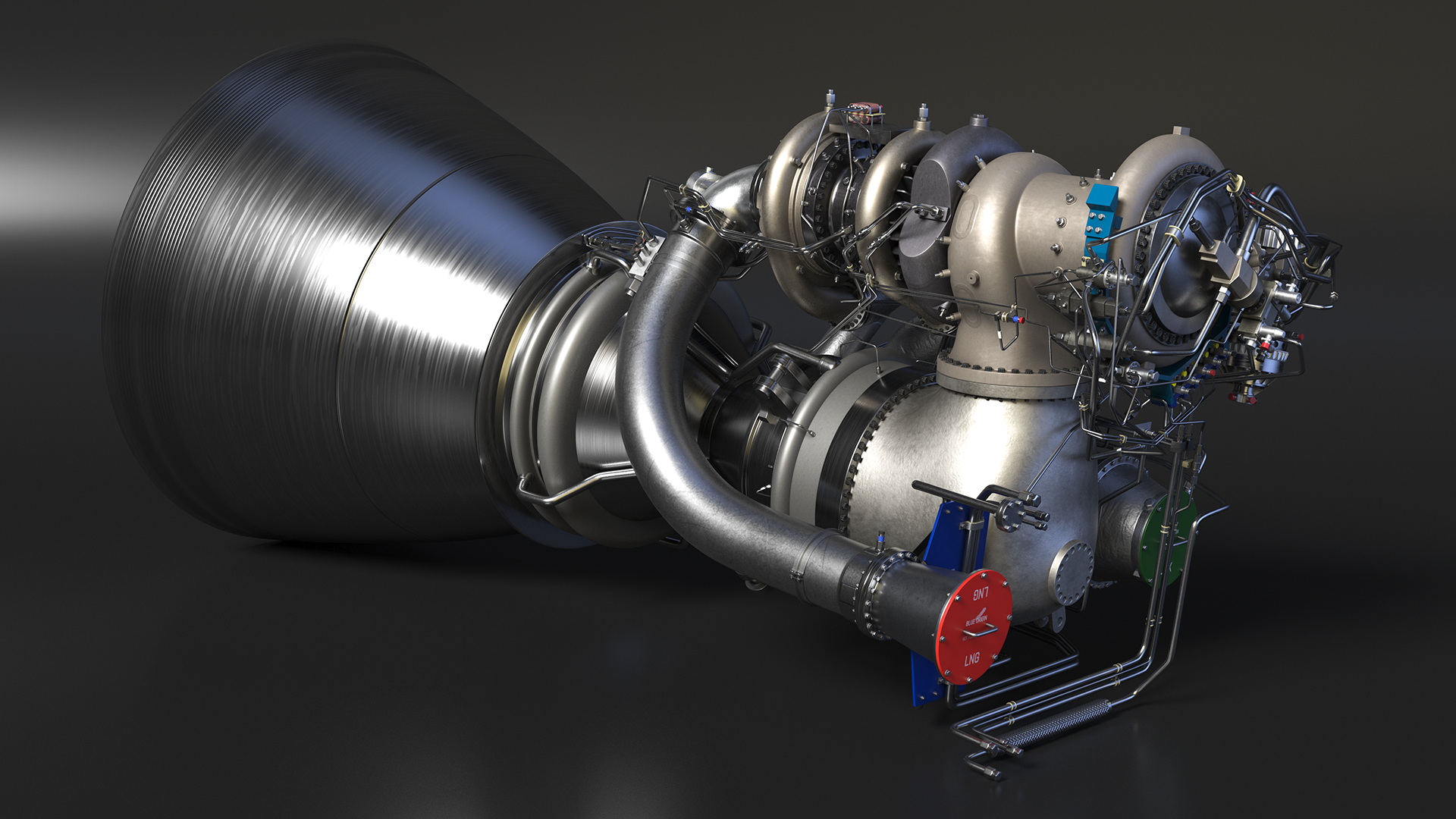 3D BE-4 Rocket Engine model