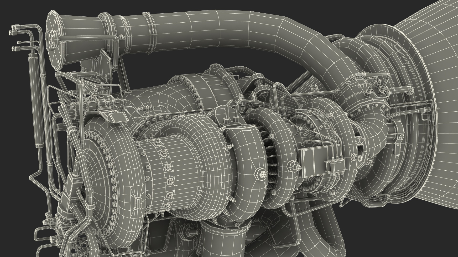 3D BE-4 Rocket Engine model