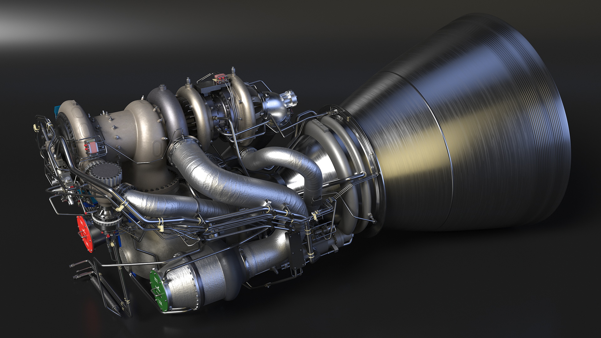 3D BE-4 Rocket Engine model