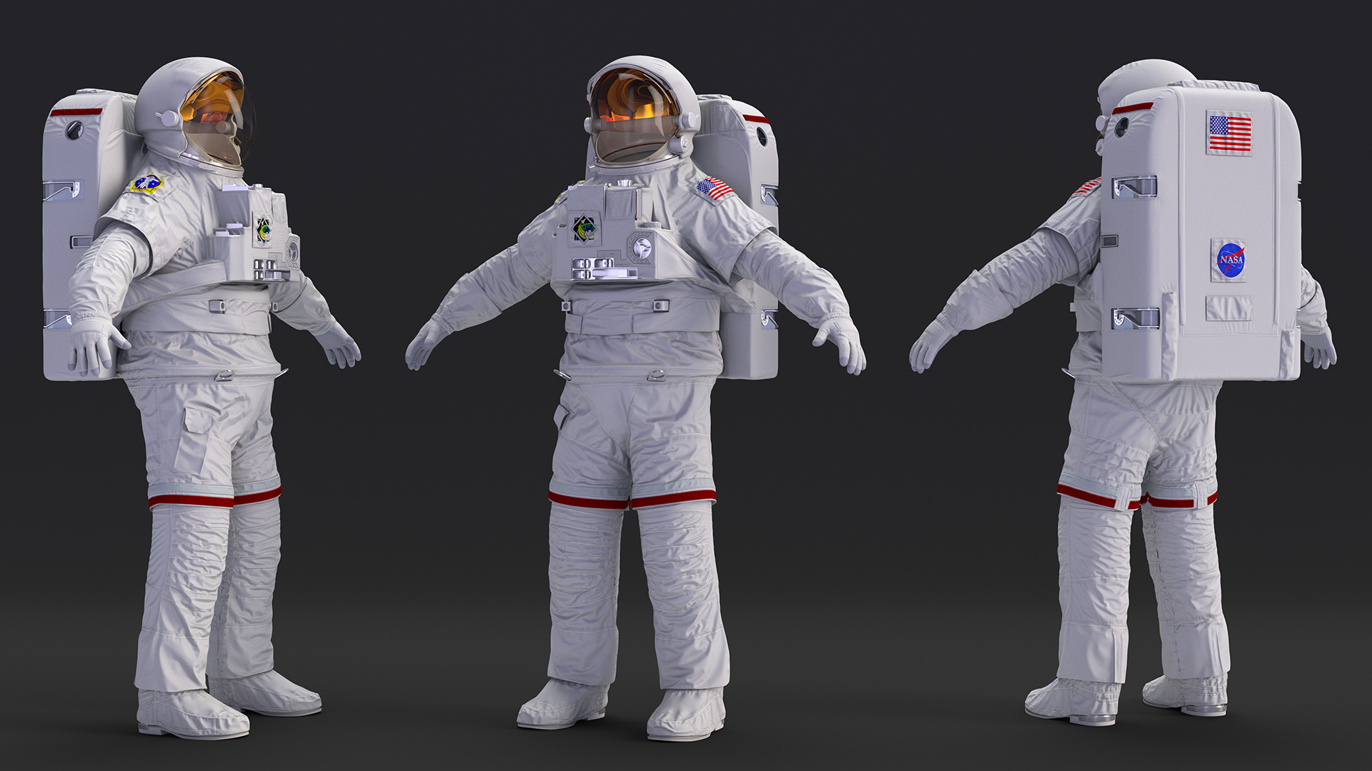 3D Astronaut Suit with Helmet