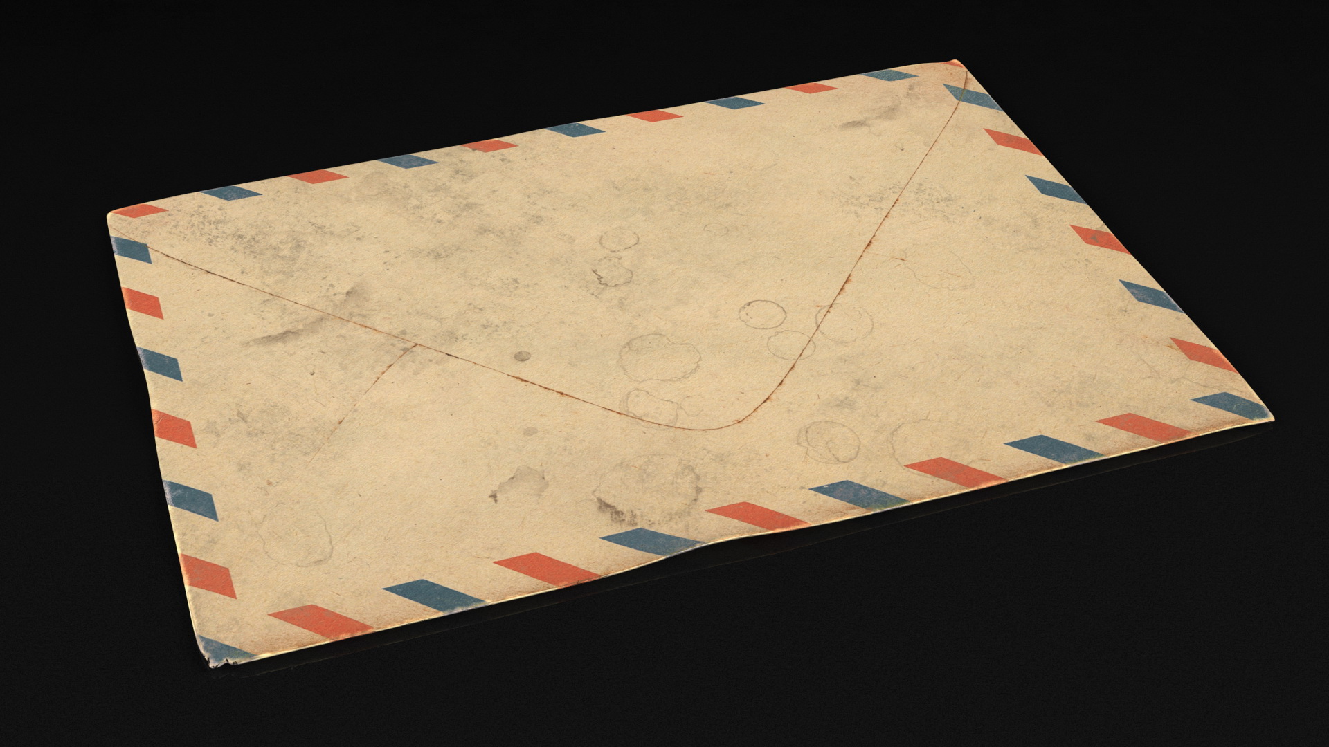 3D Old Paper Envelope model