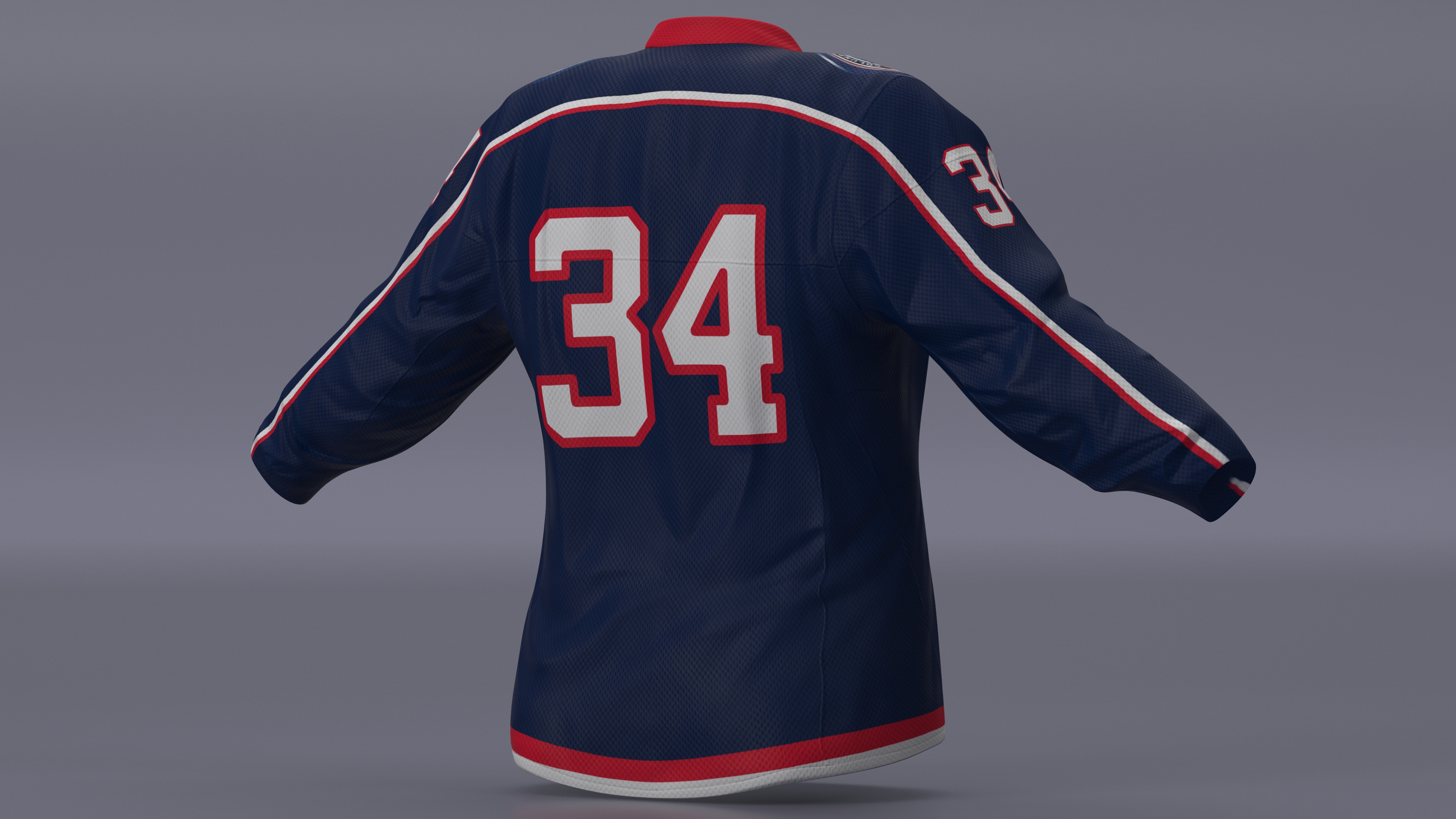 3D model Columbus Blue Jackets Hockey Jersey