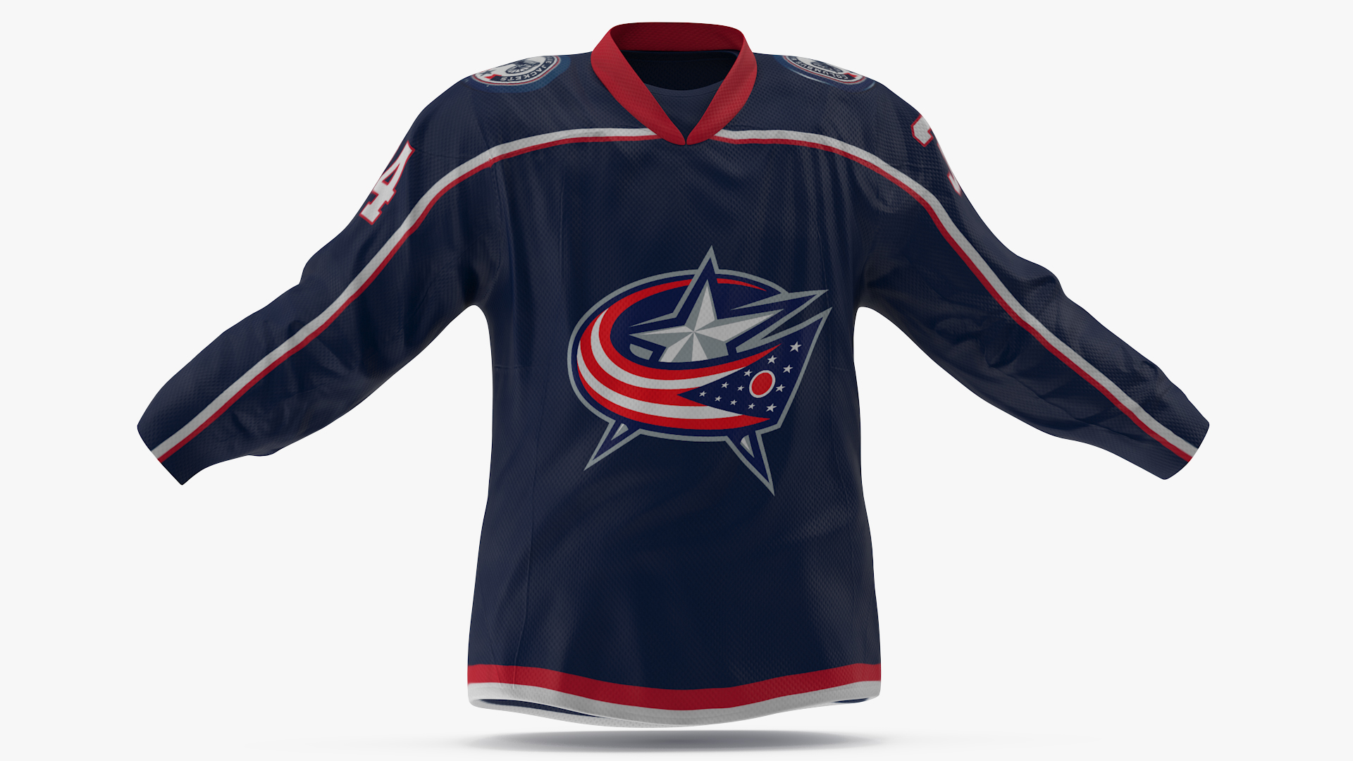 3D model Columbus Blue Jackets Hockey Jersey