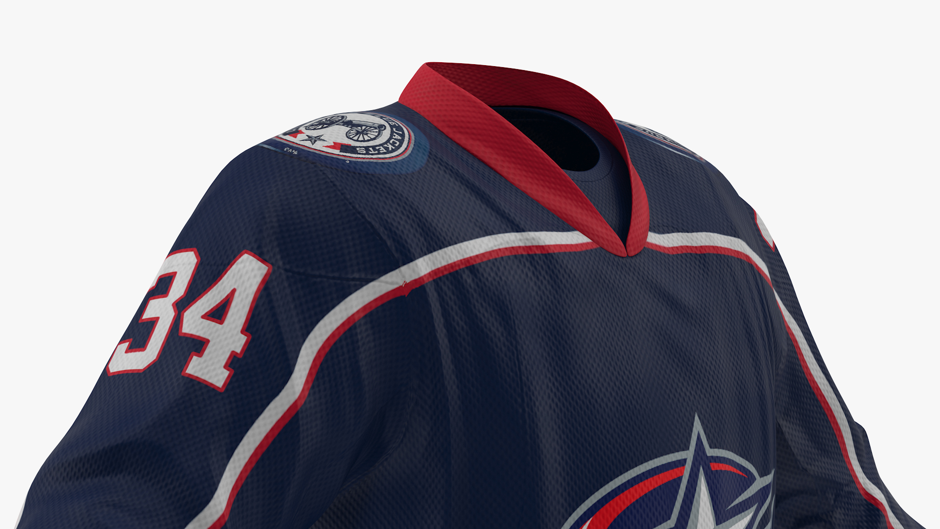 3D model Columbus Blue Jackets Hockey Jersey