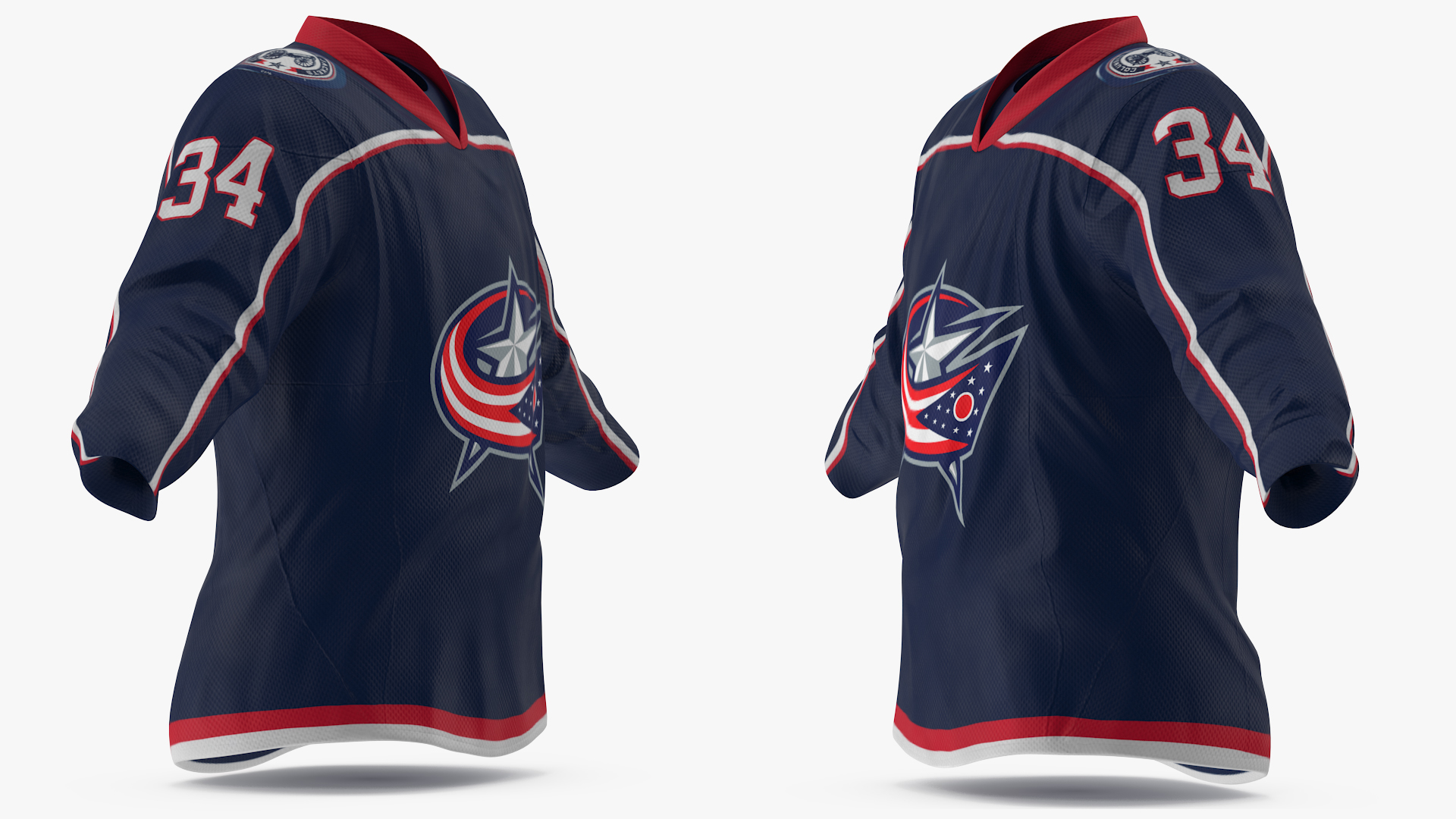 3D model Columbus Blue Jackets Hockey Jersey