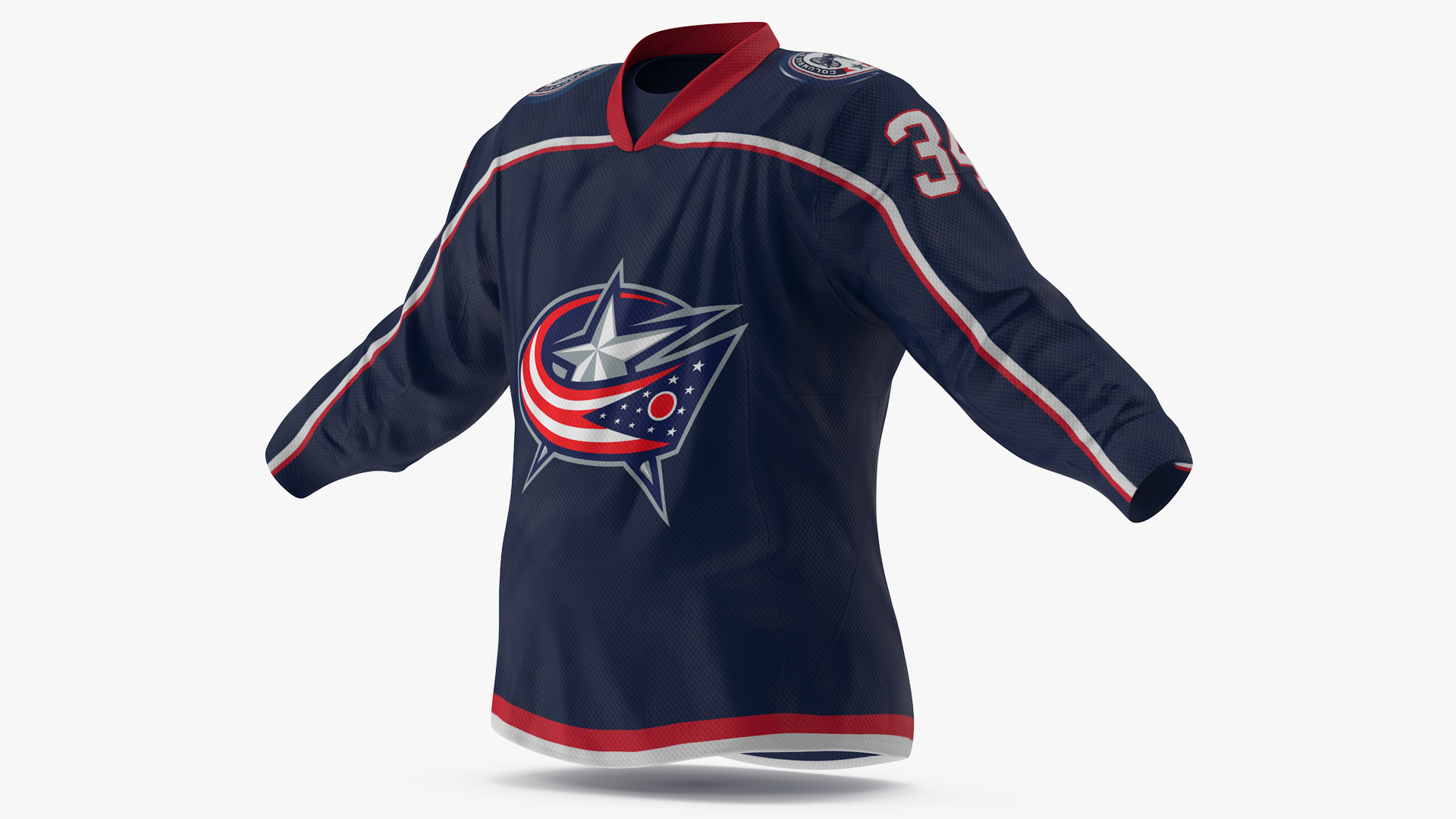 3D model Columbus Blue Jackets Hockey Jersey