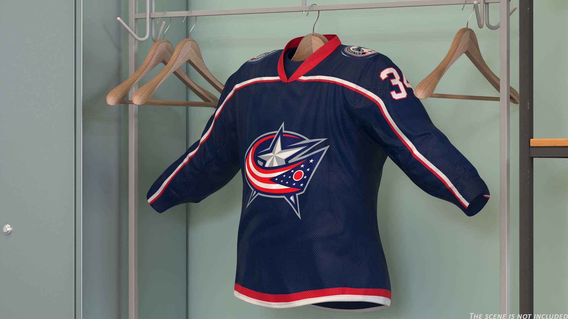 3D model Columbus Blue Jackets Hockey Jersey