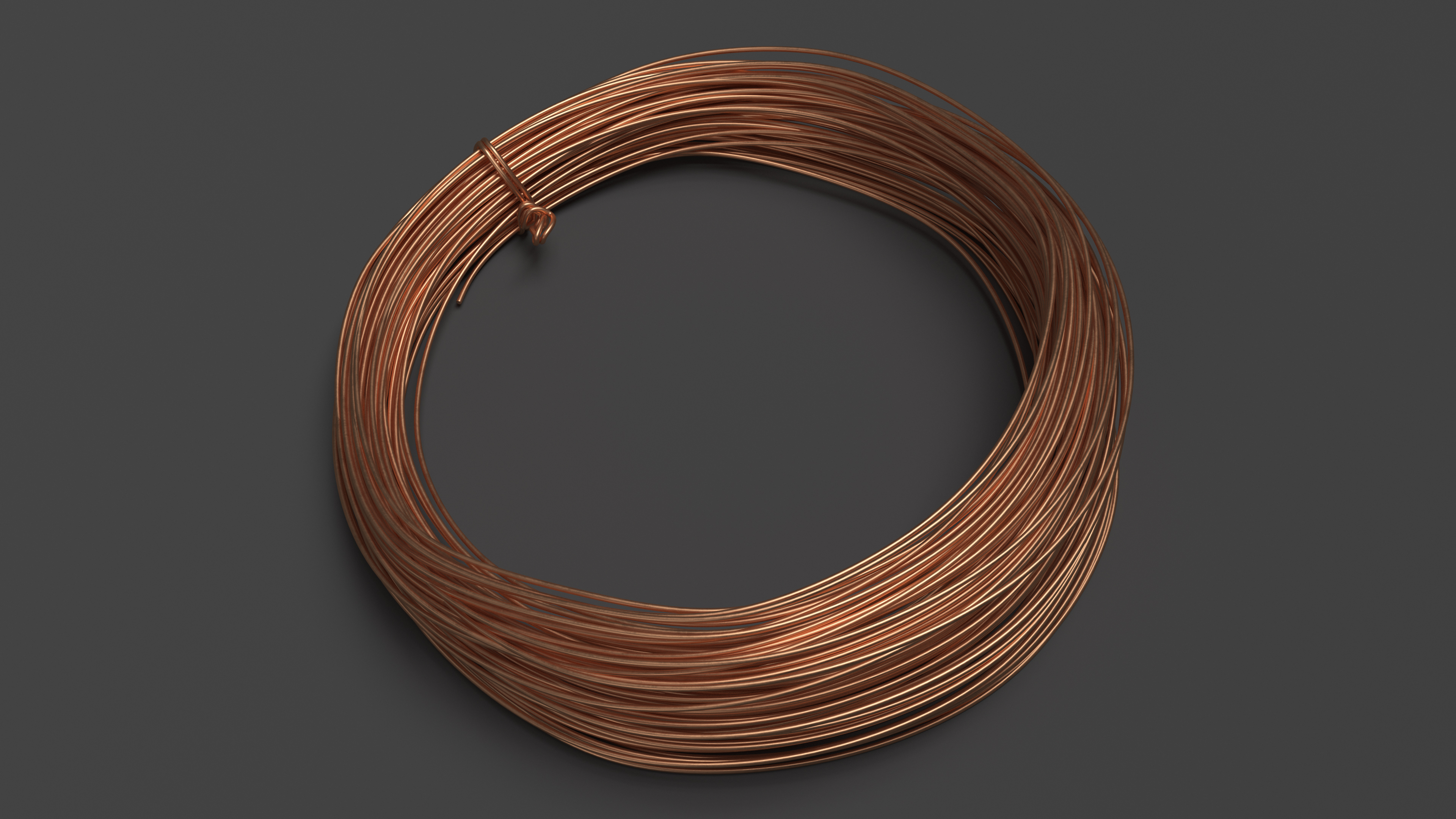 3D Cooper Wire Coil Half