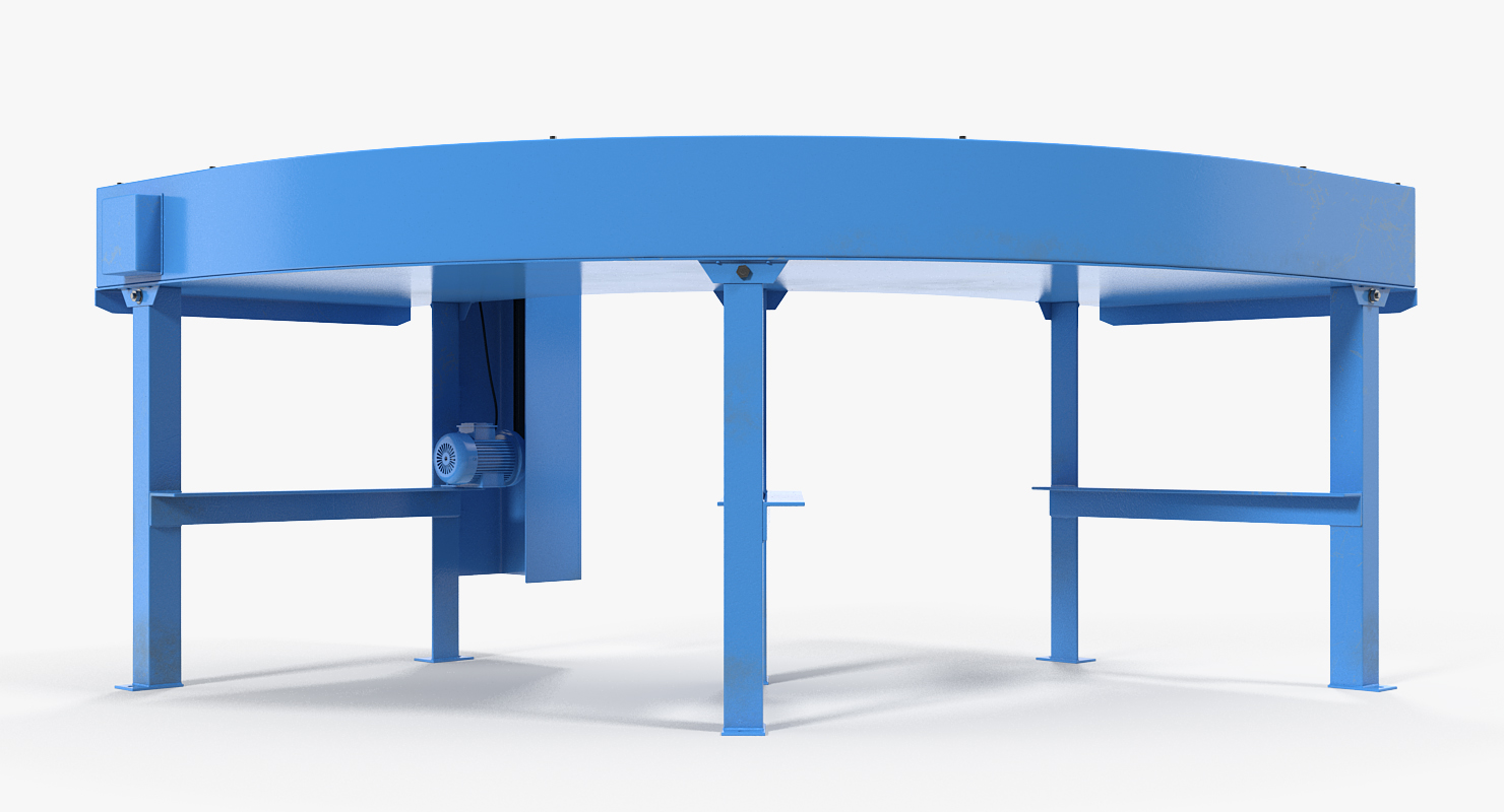 Curved Roller Conveyor 3D